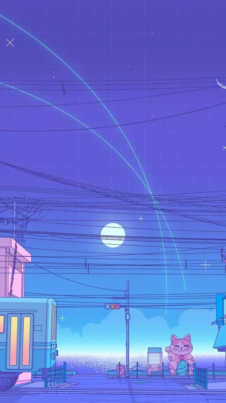 Lofi Wallpaper 4K, Japanese, Synthwave