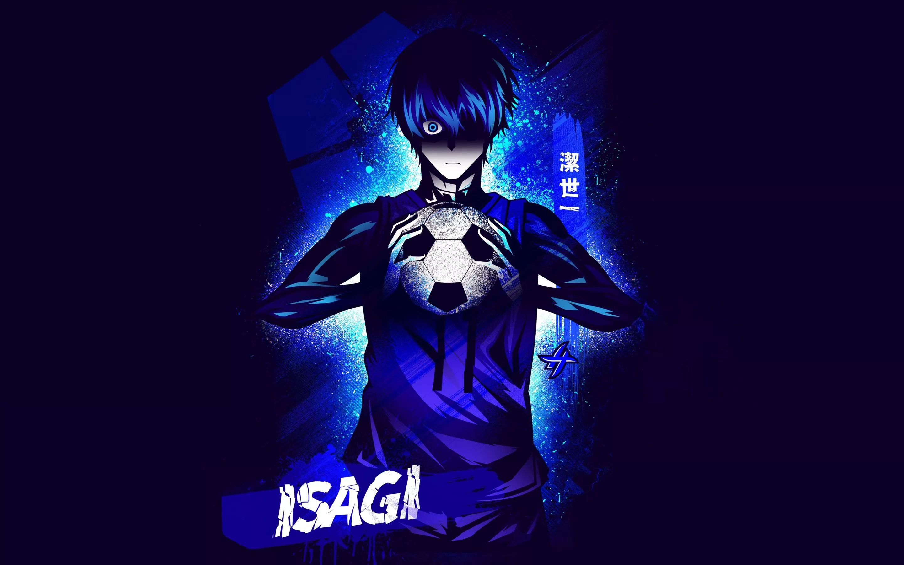 Yoichi Isagi Wallpaper 4K, Blue aesthetic, Team Z