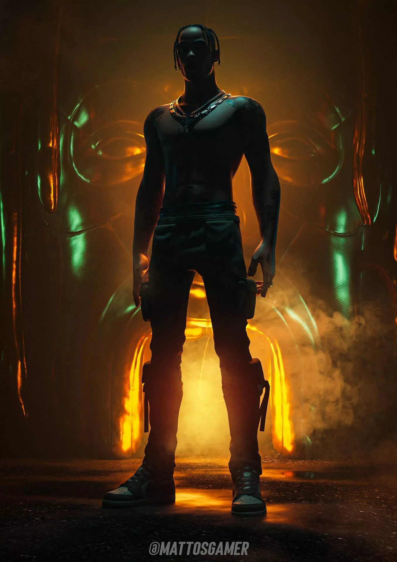 Dark Travis Scott Fortnite Astro World