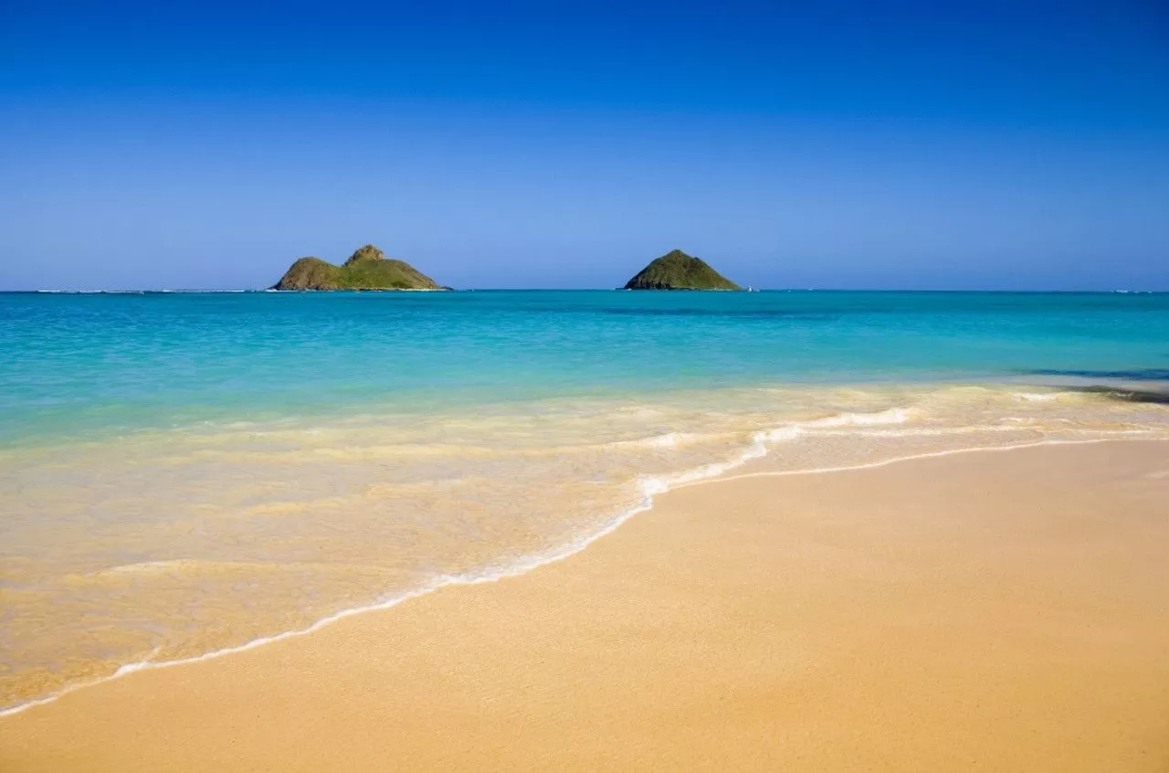 Hawaii, Oahu, Lanikai Beach, Mokulua