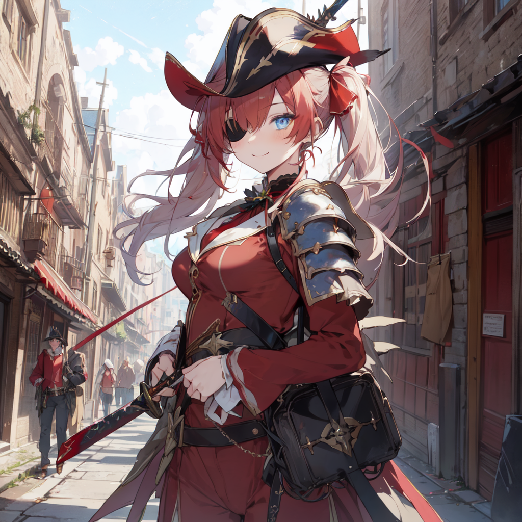 AI Art: Houshou Marine Isekai di