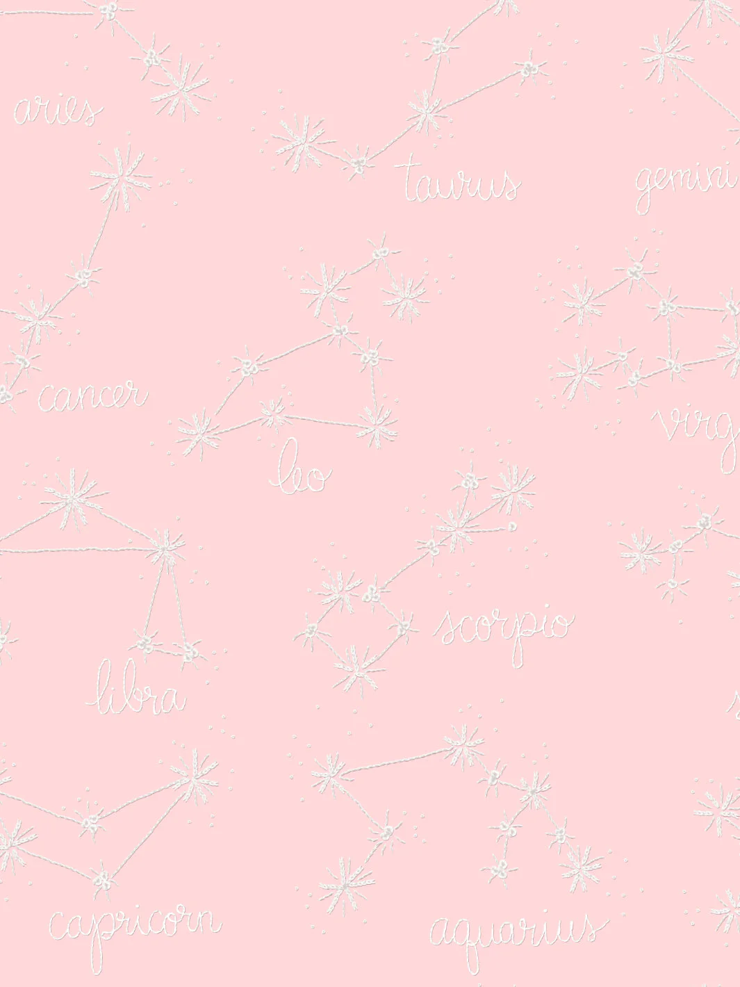 Zodiac' Wallpaper by Lingua Franca- Pink