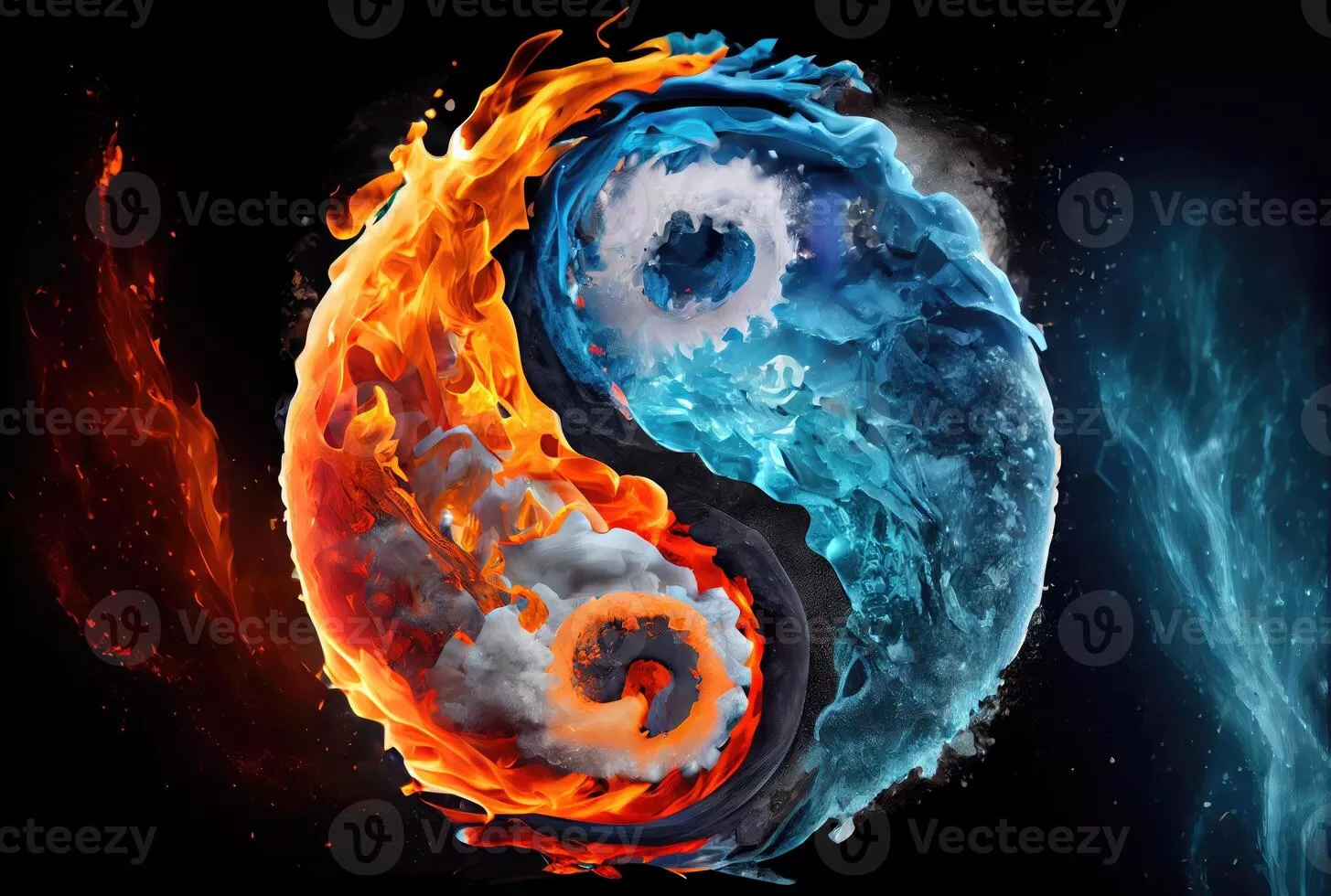 Yin Yang Fire Image