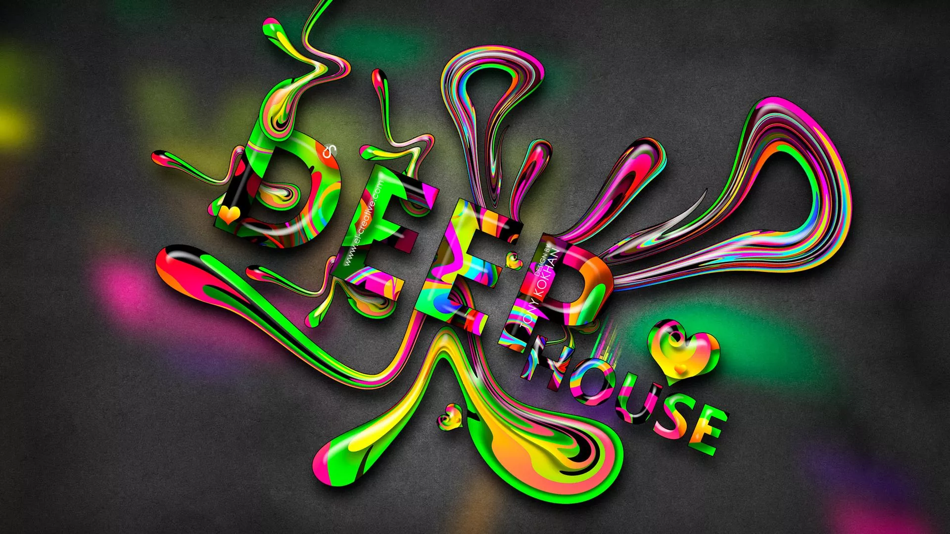 Wallpaper Music, Wallpaper, Letters