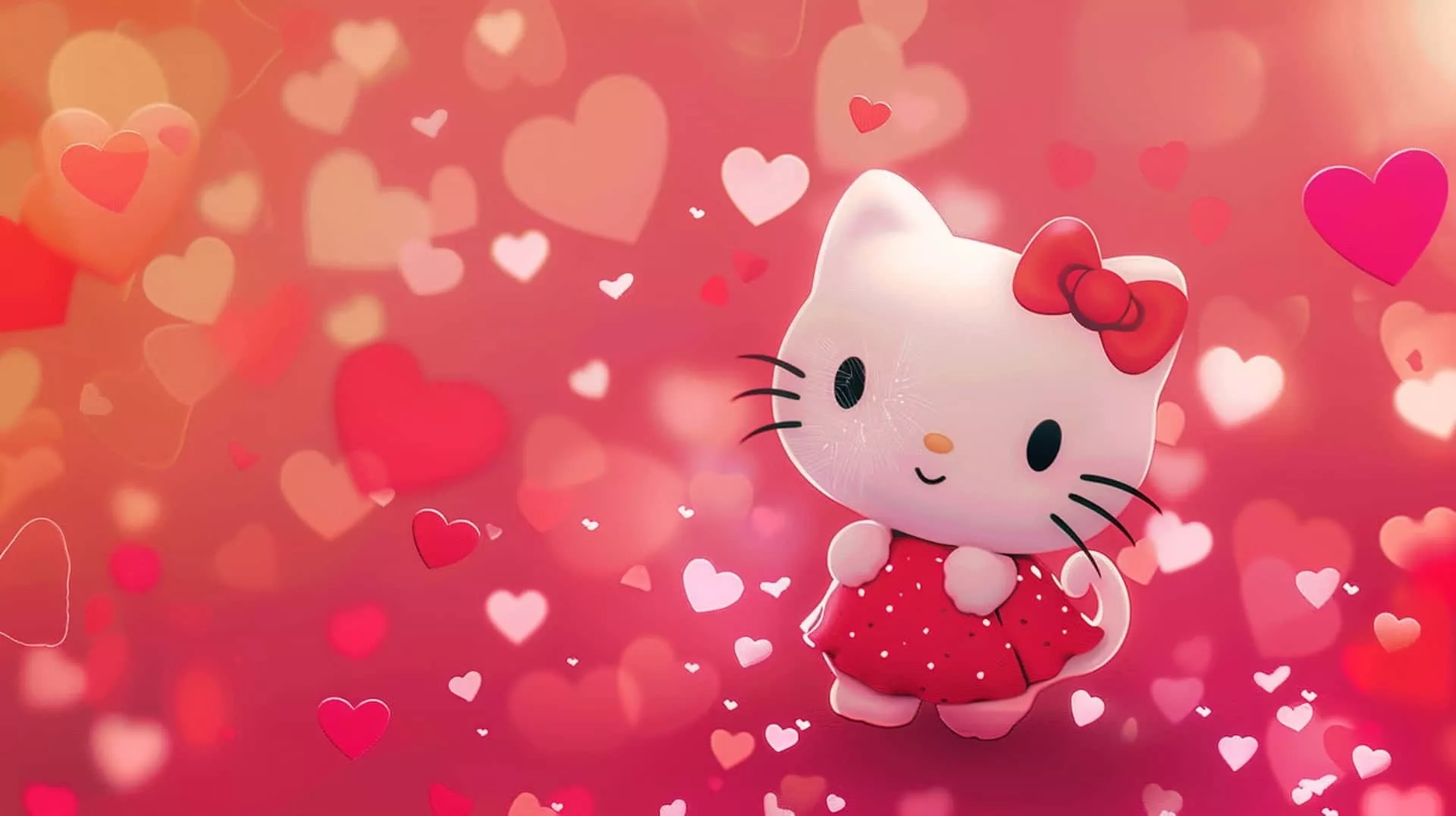Download Hello Kitty Valentine Hearts