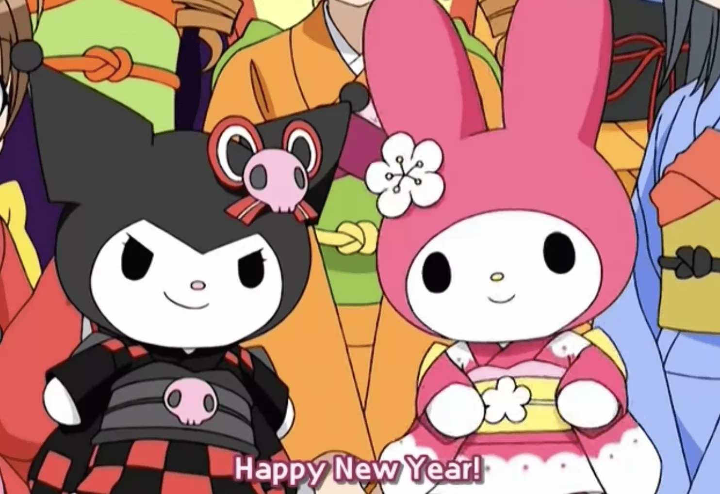 japanese new year my melody and kuromi