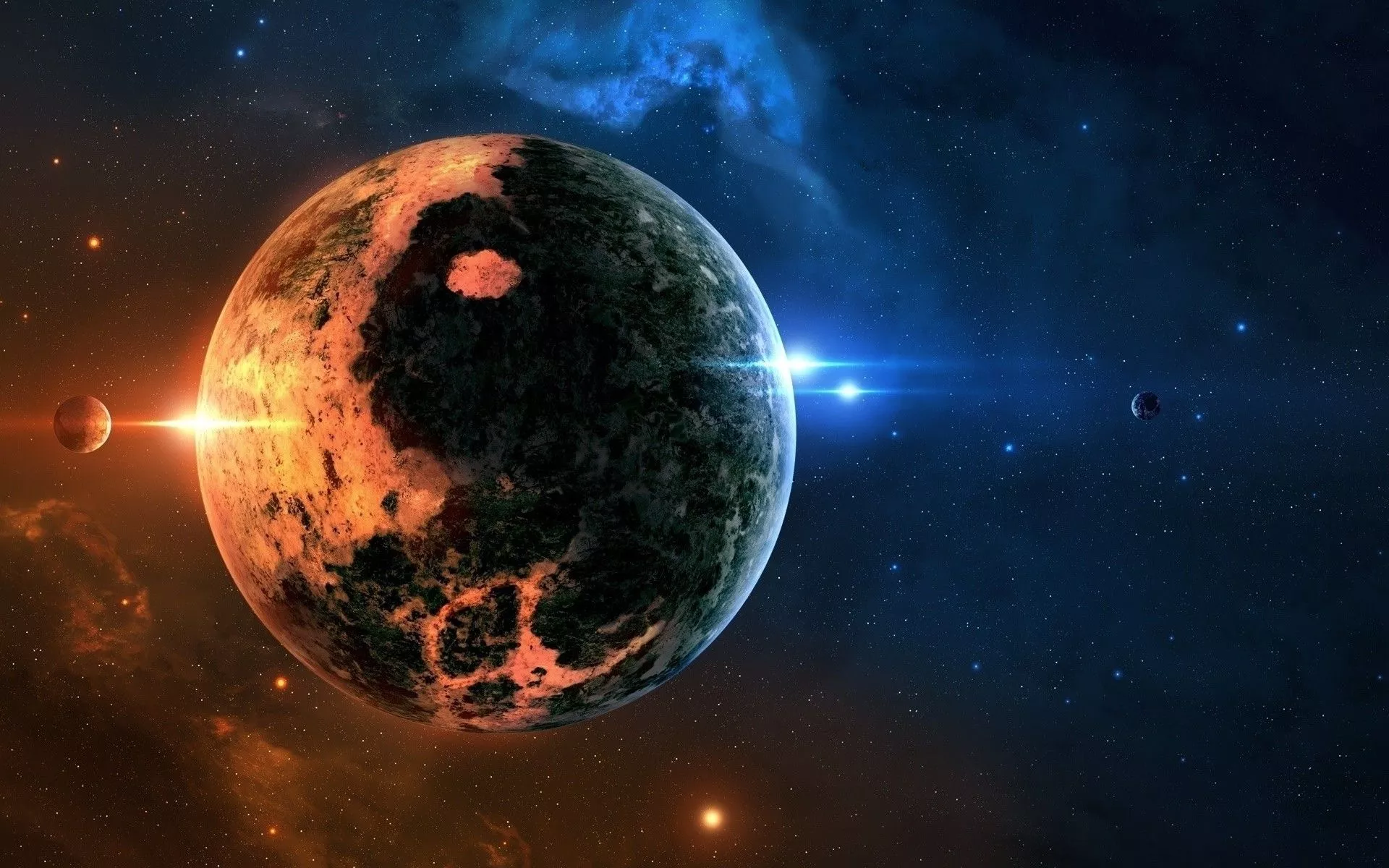 Download Space Sci Fi Planet HD Wallpaper