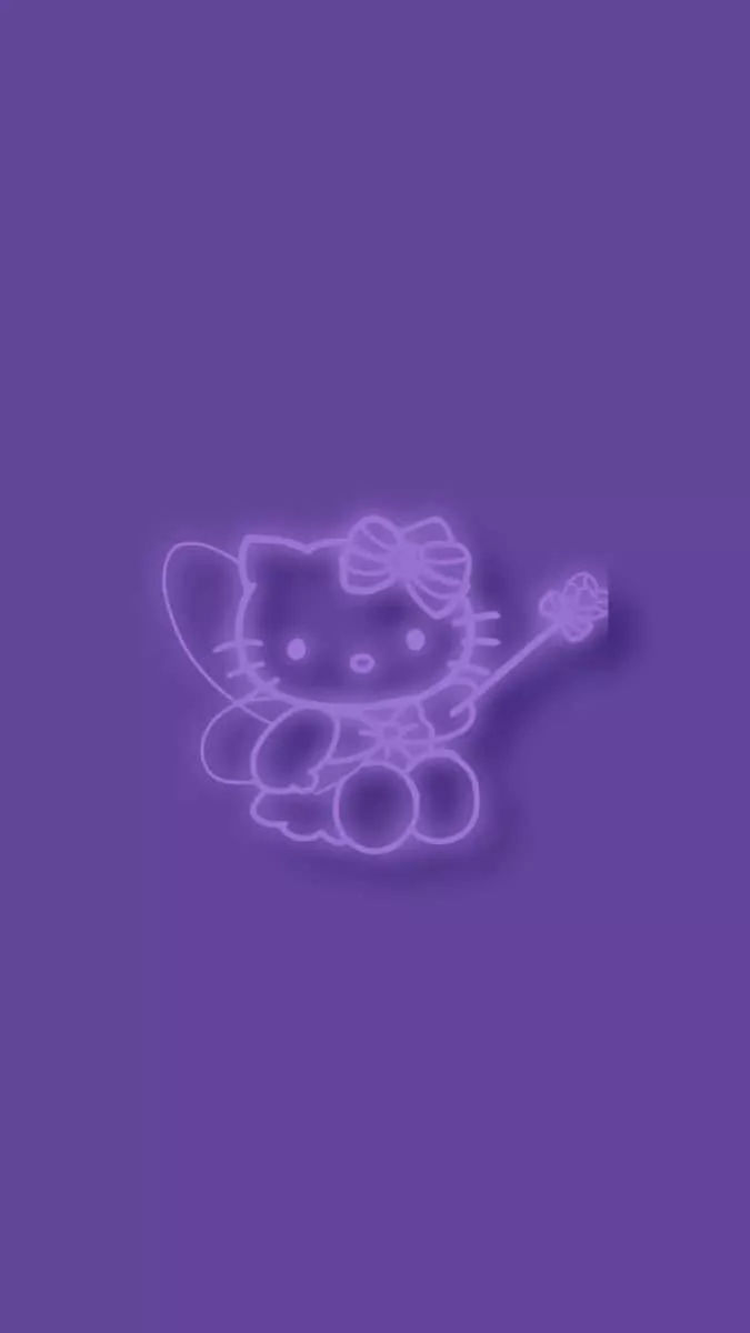 Purple Hello Kitty Wallpaper