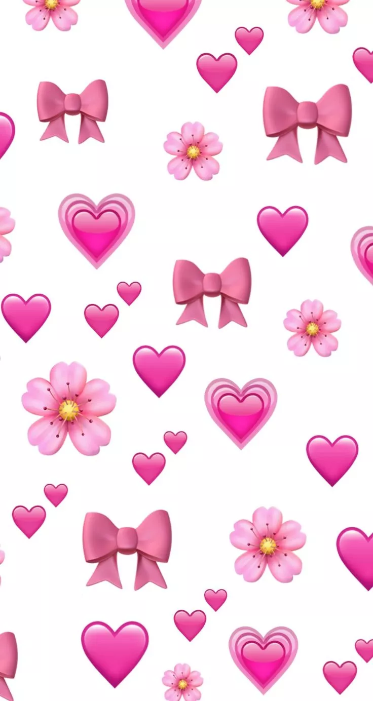 Pink Emoji Wallpaper for iPhone