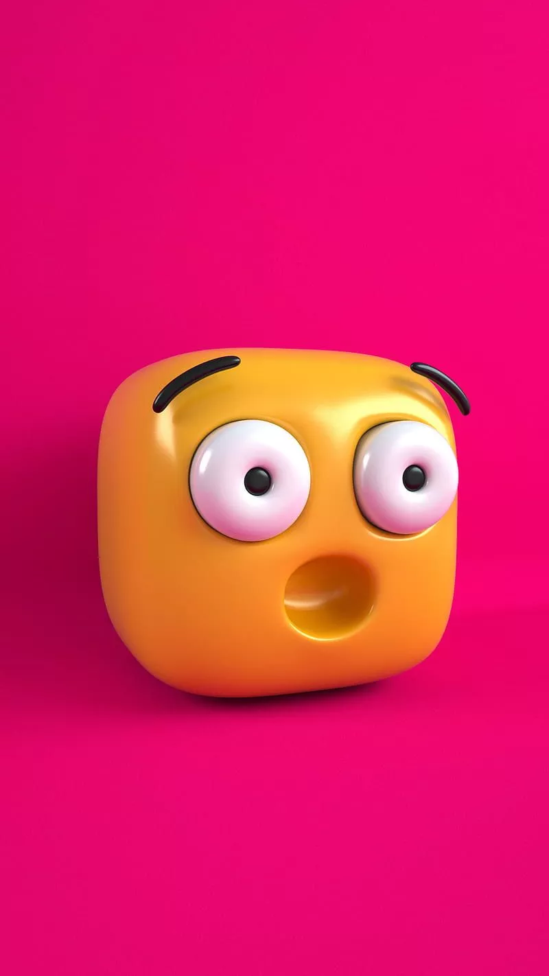 HD shocked face wallpaper