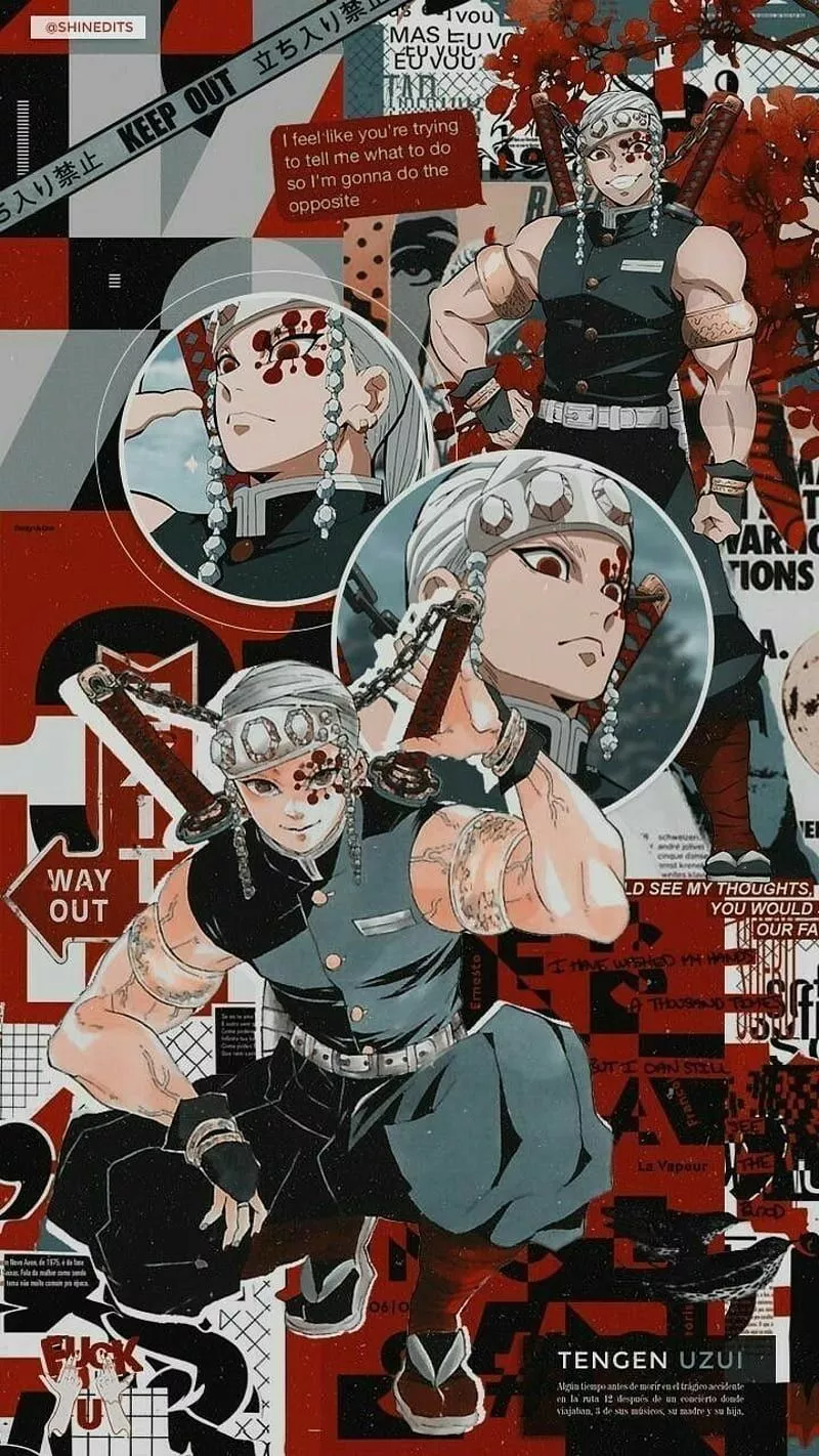 Tengen, anime, demon slayer, HD phone