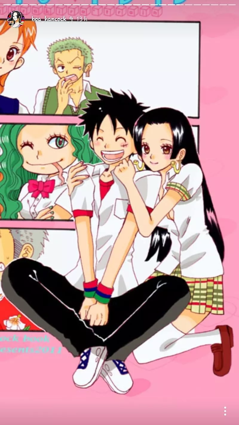 HD luffy x boa wallpaper