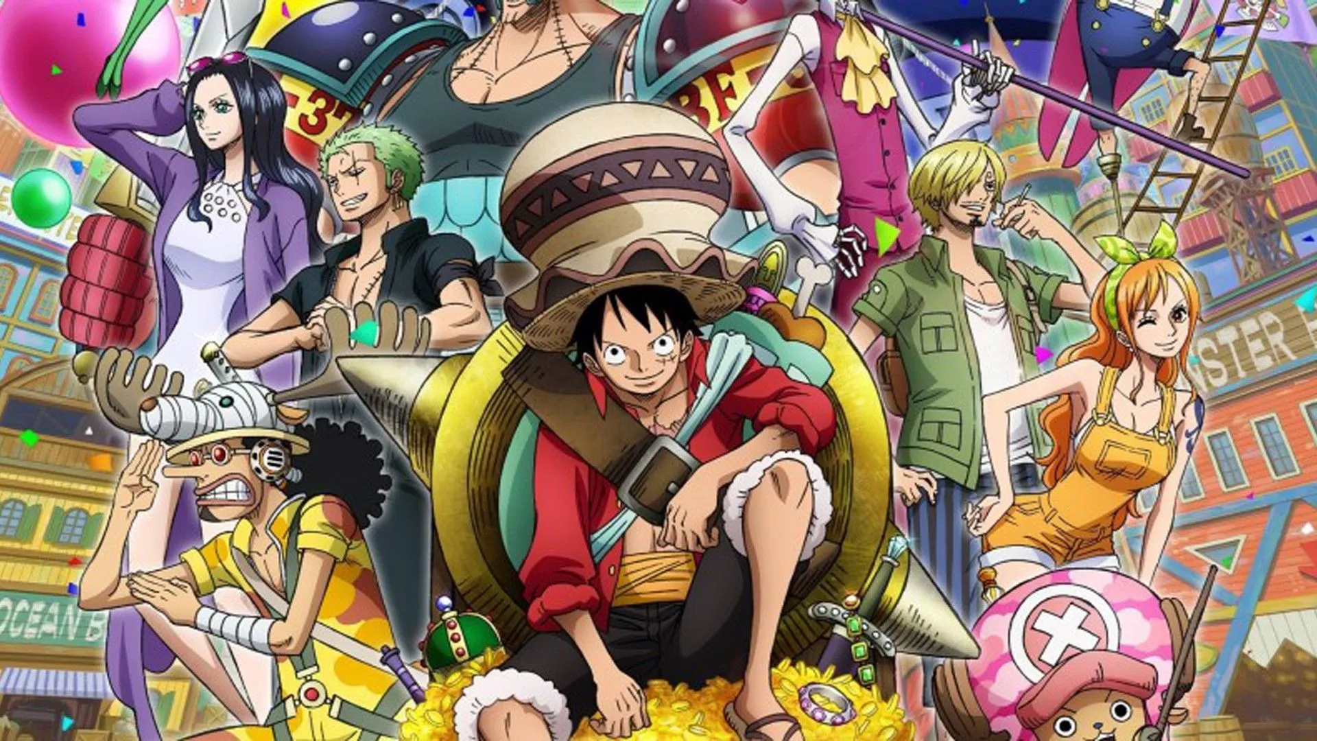 Monkey D. Luffy Roronoa Zoro Nami Nico
