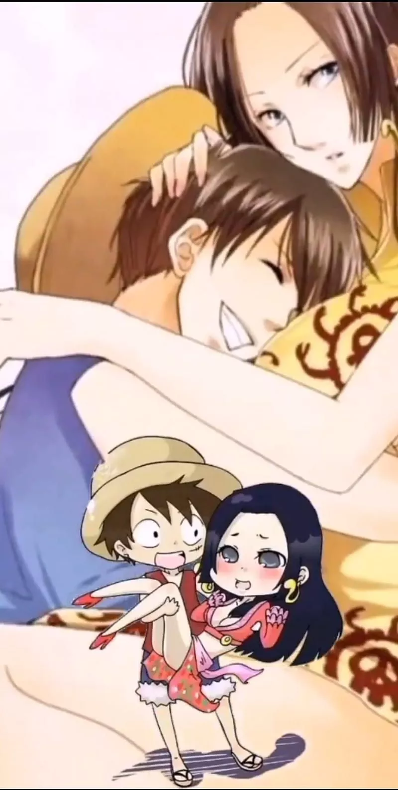 Luffy x Boa, love, organ, pirates