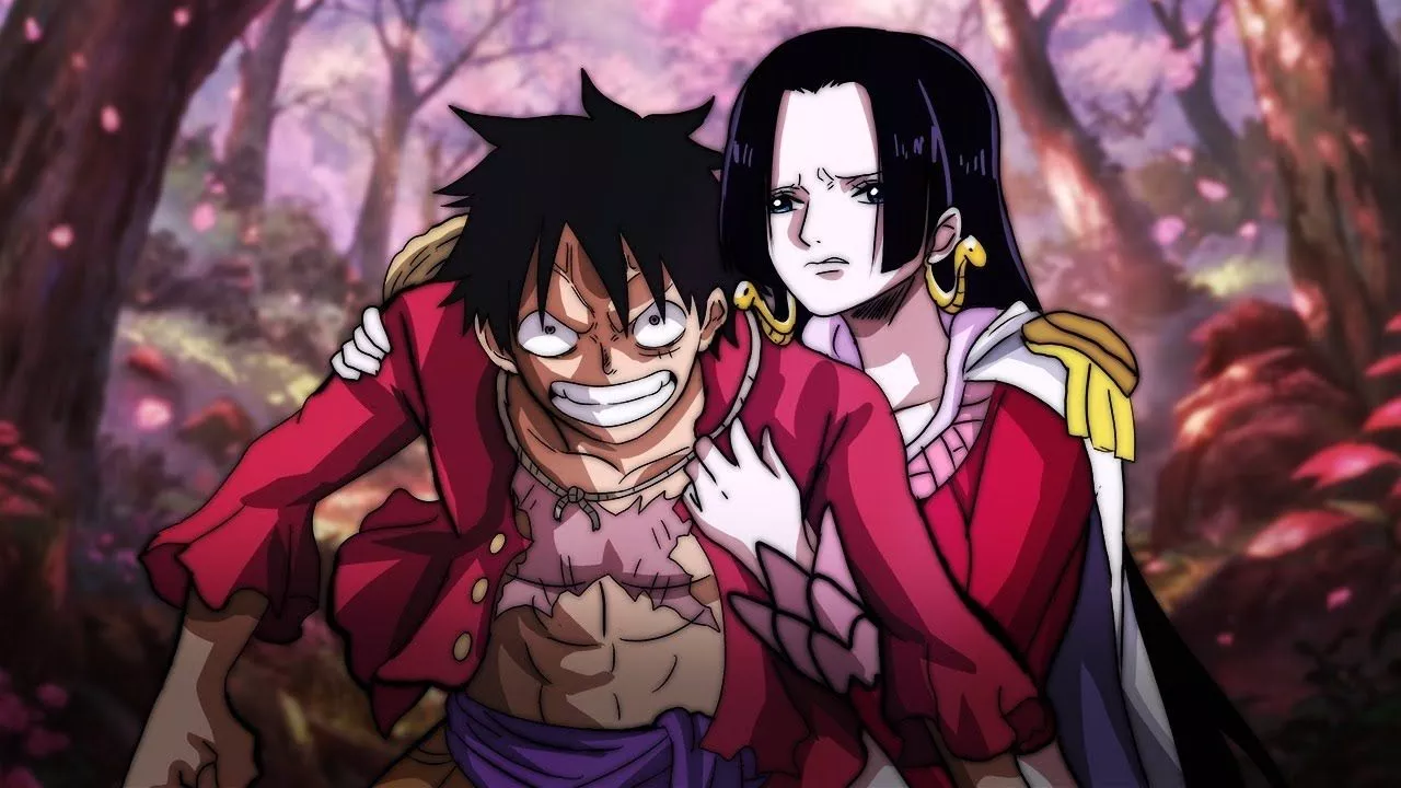 Luffy's Reaction to Discovering Hancock