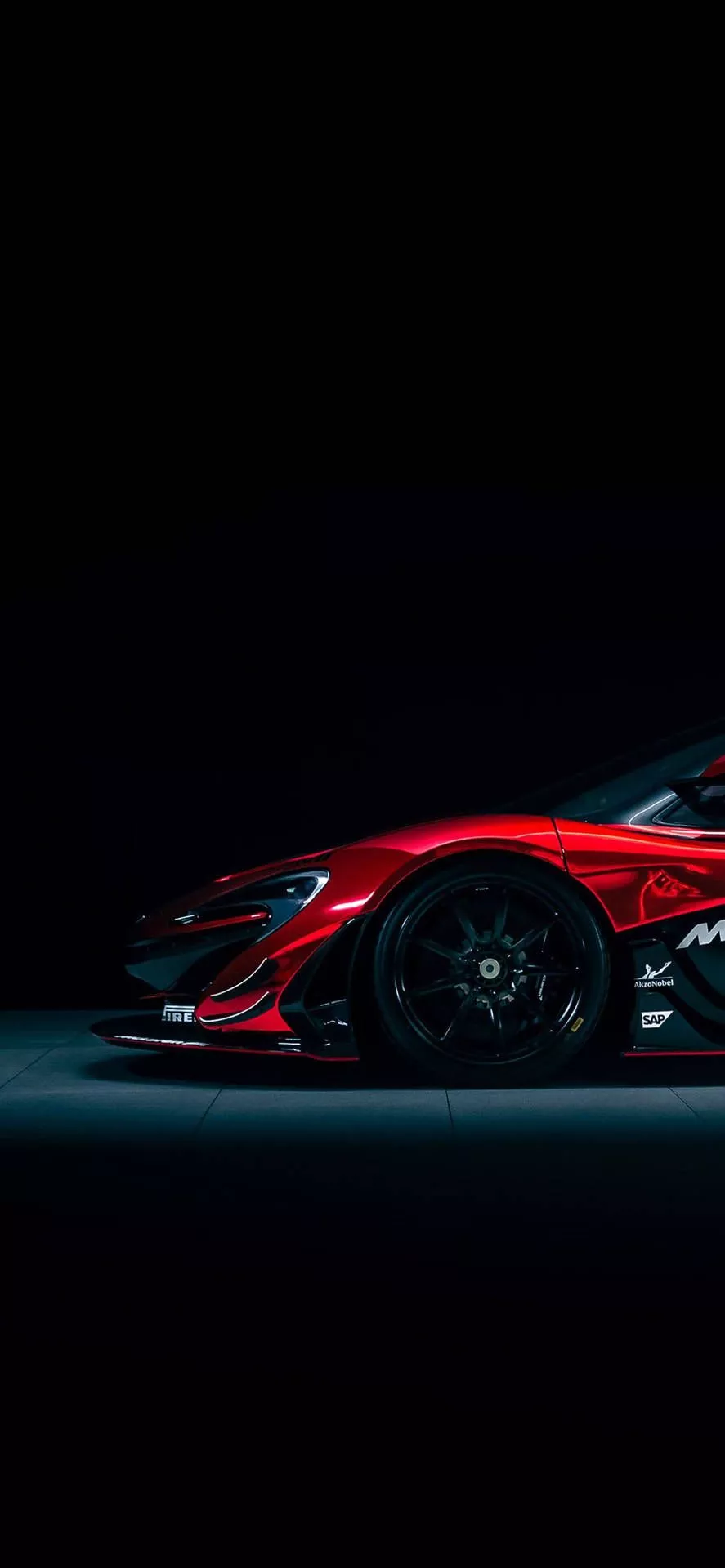 Majestic Red Mclaren P1 Gtr Parked On A