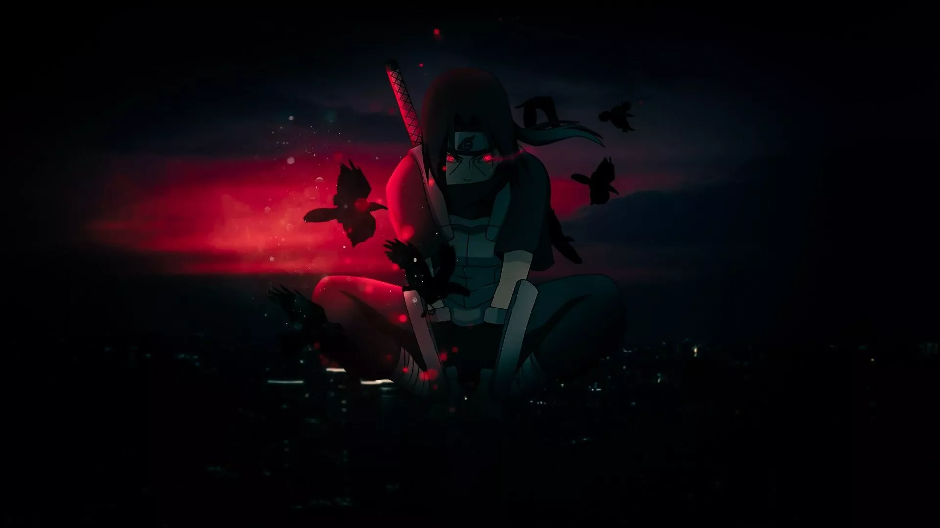 Itachi Uchiha In Dark Background HD