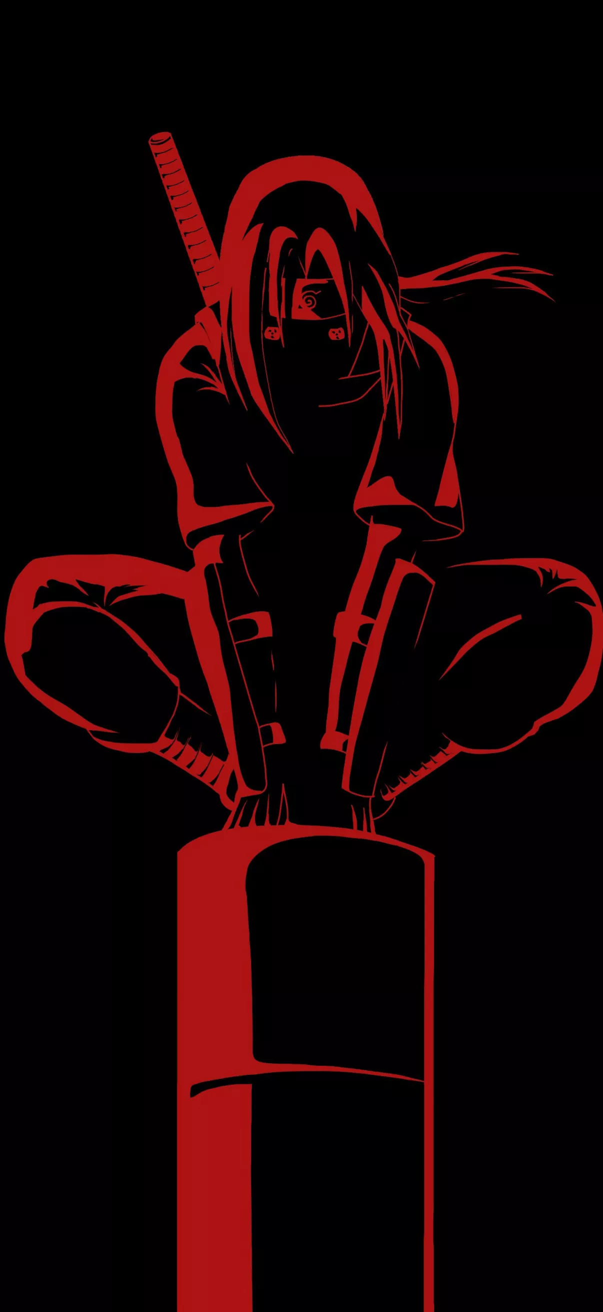 Itachi Uchiha Wallpaper 4K, Black