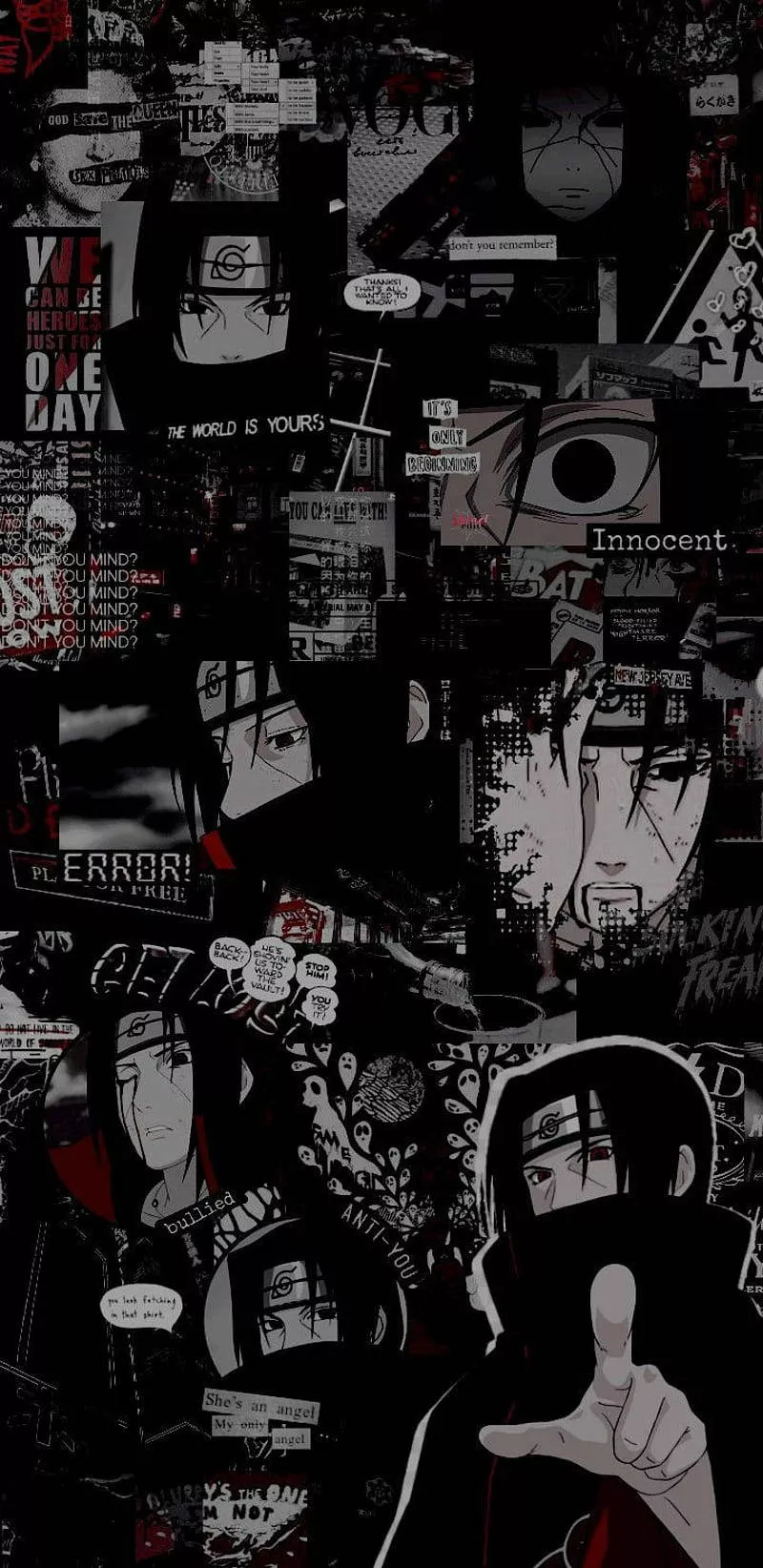 Itachi Collage Aesthetic Anime iPhone