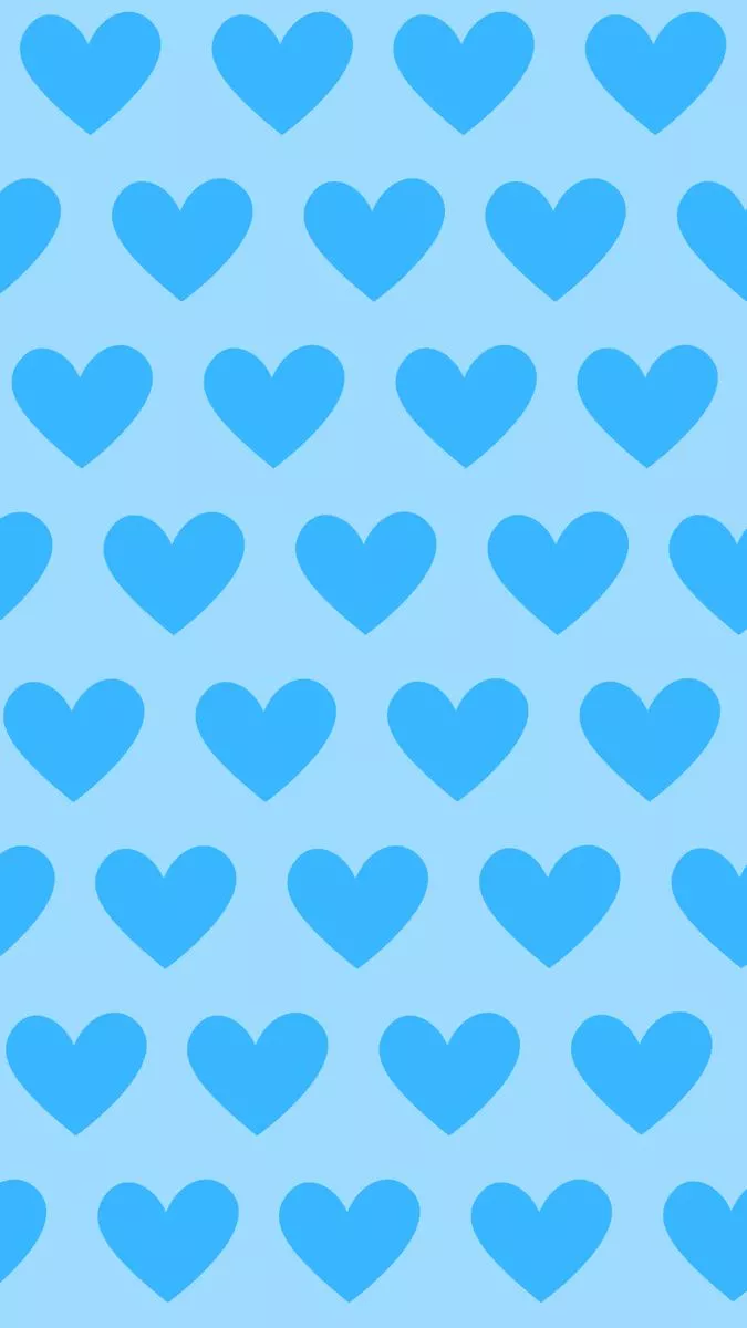 blue hearts pattern wallpaper
