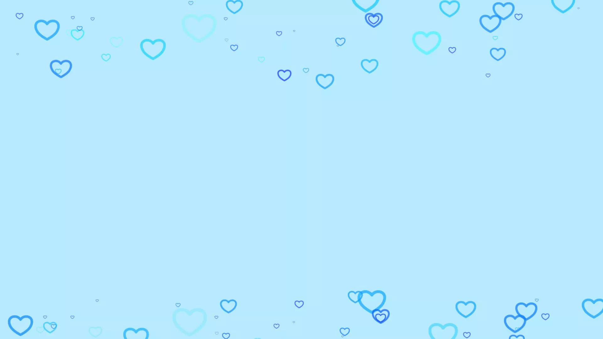 Blue heart particle motion background