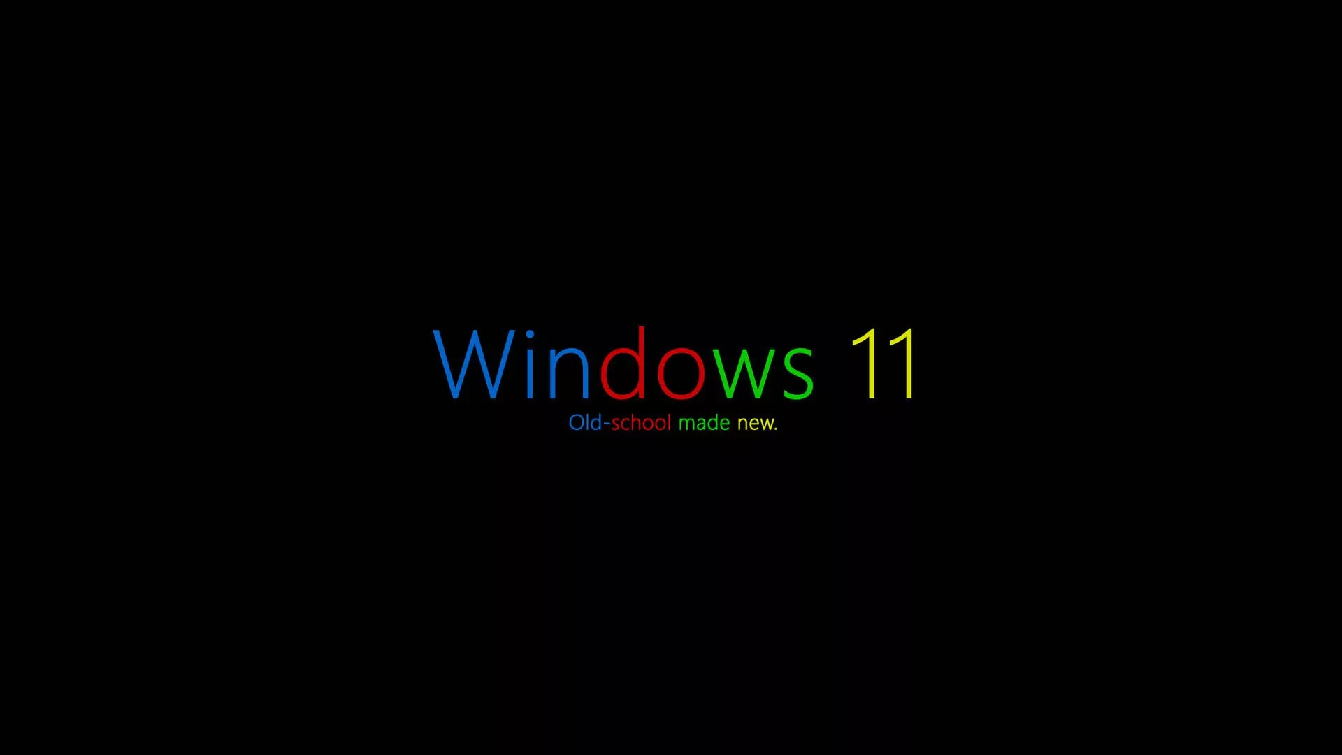 Windows 11 Old School Wallpaper