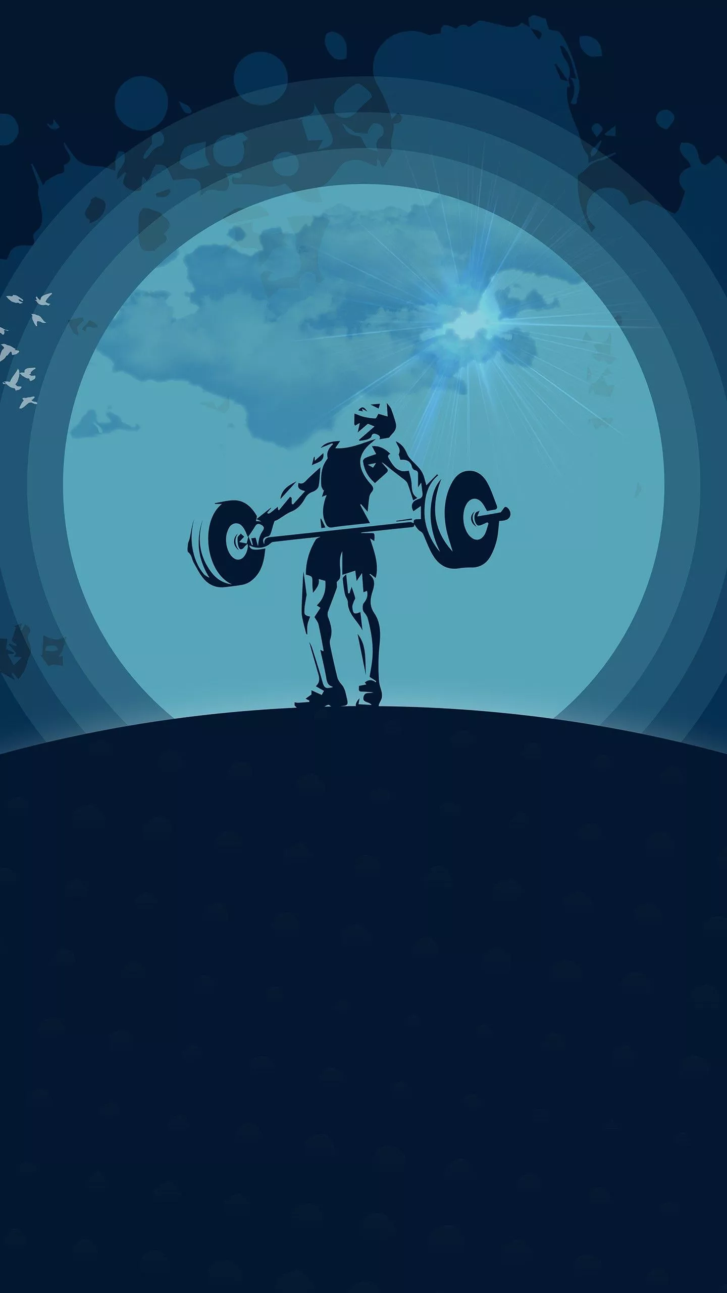 Weightlifting Minimal 4K 8K Wallpaper