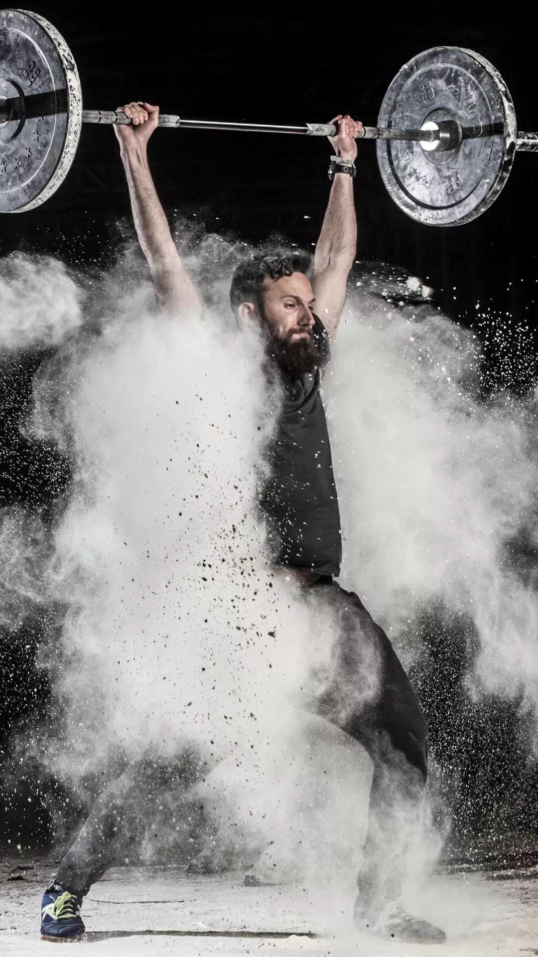 Smoke Weightlifting Sports Phone Wallpaper