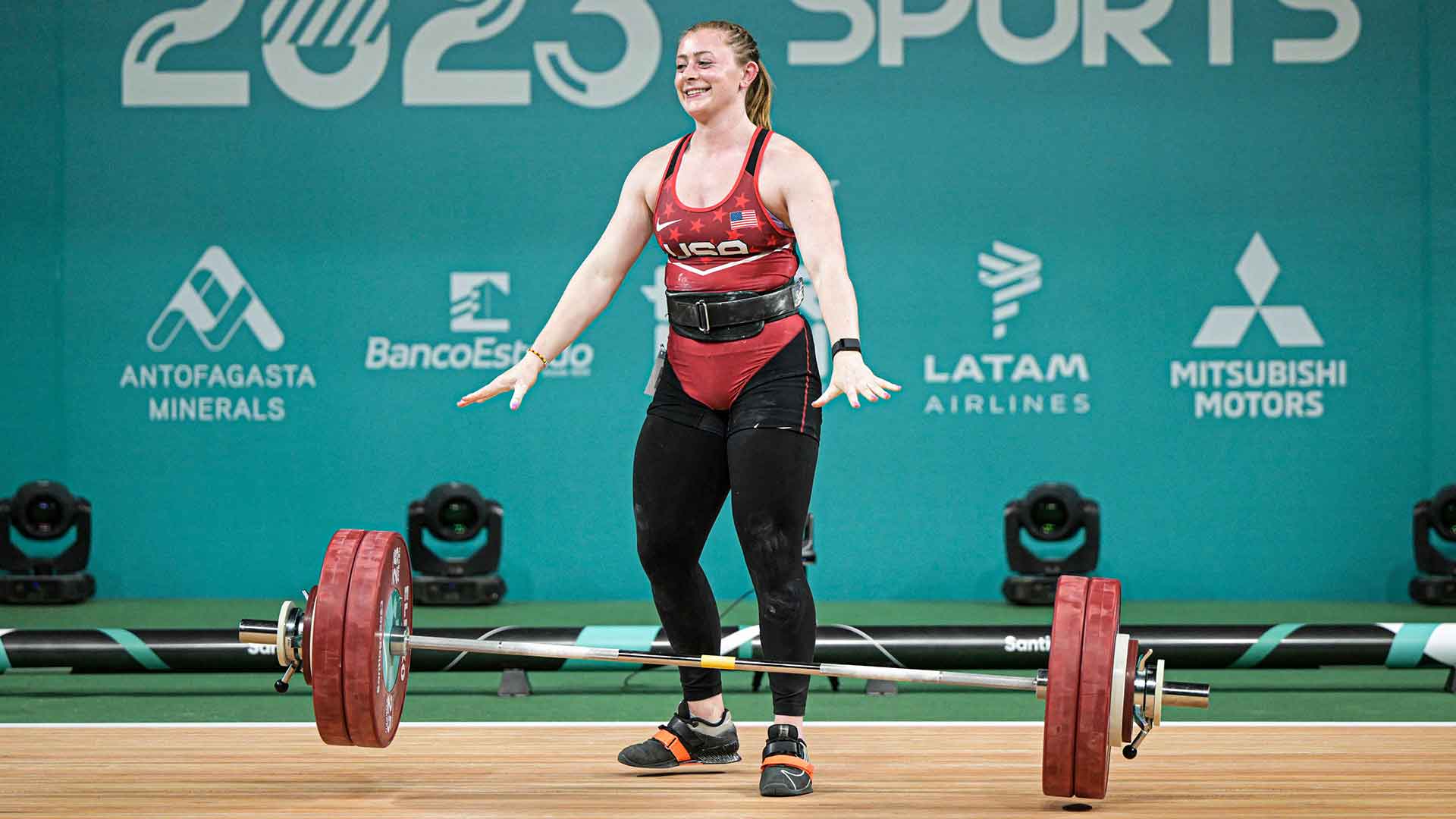 historic weightlifting gold medal
