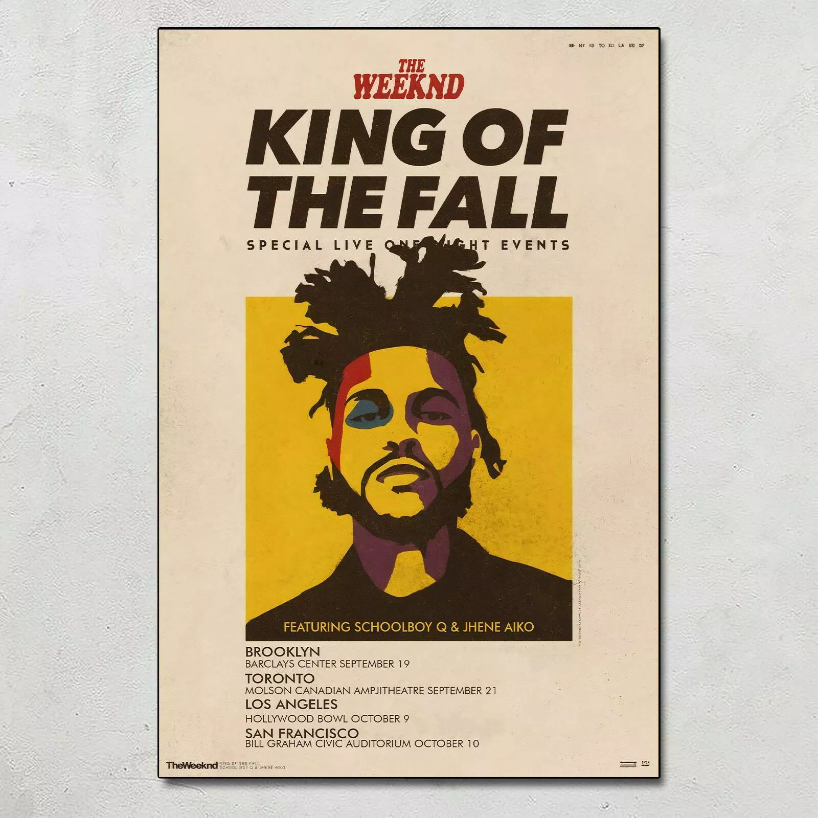 King of The Fall Music Poster Wall Art