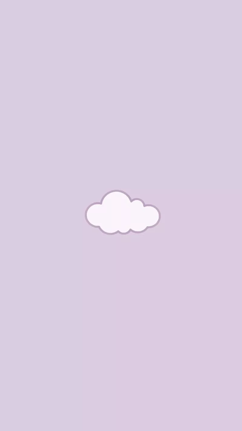 Nuvem, cute, pastel, purple, HD phone