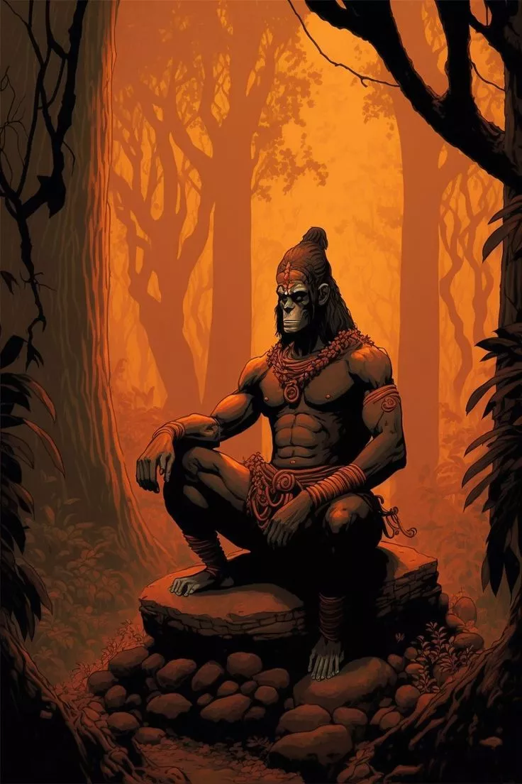 Hanuman wallpaper illustrations free