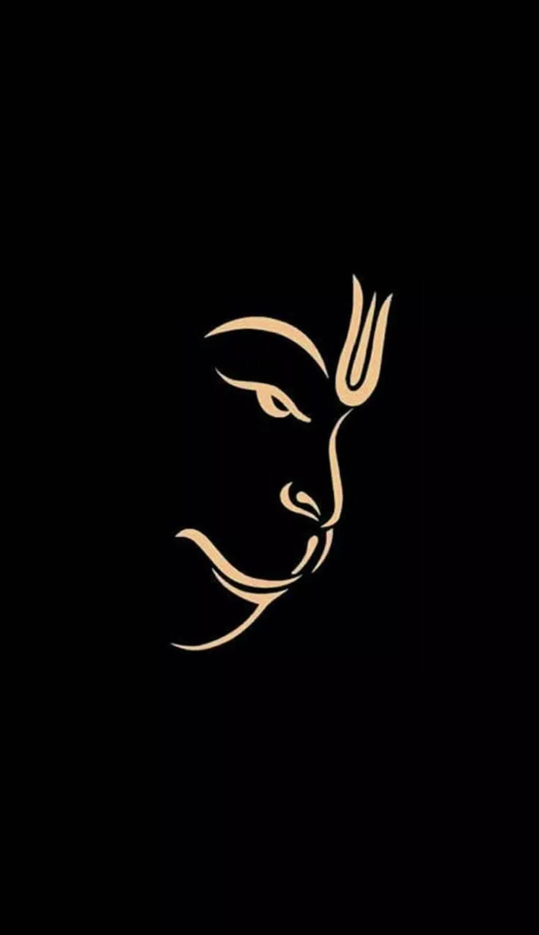 Hindu God Hanuman Minimalist Aesthetic