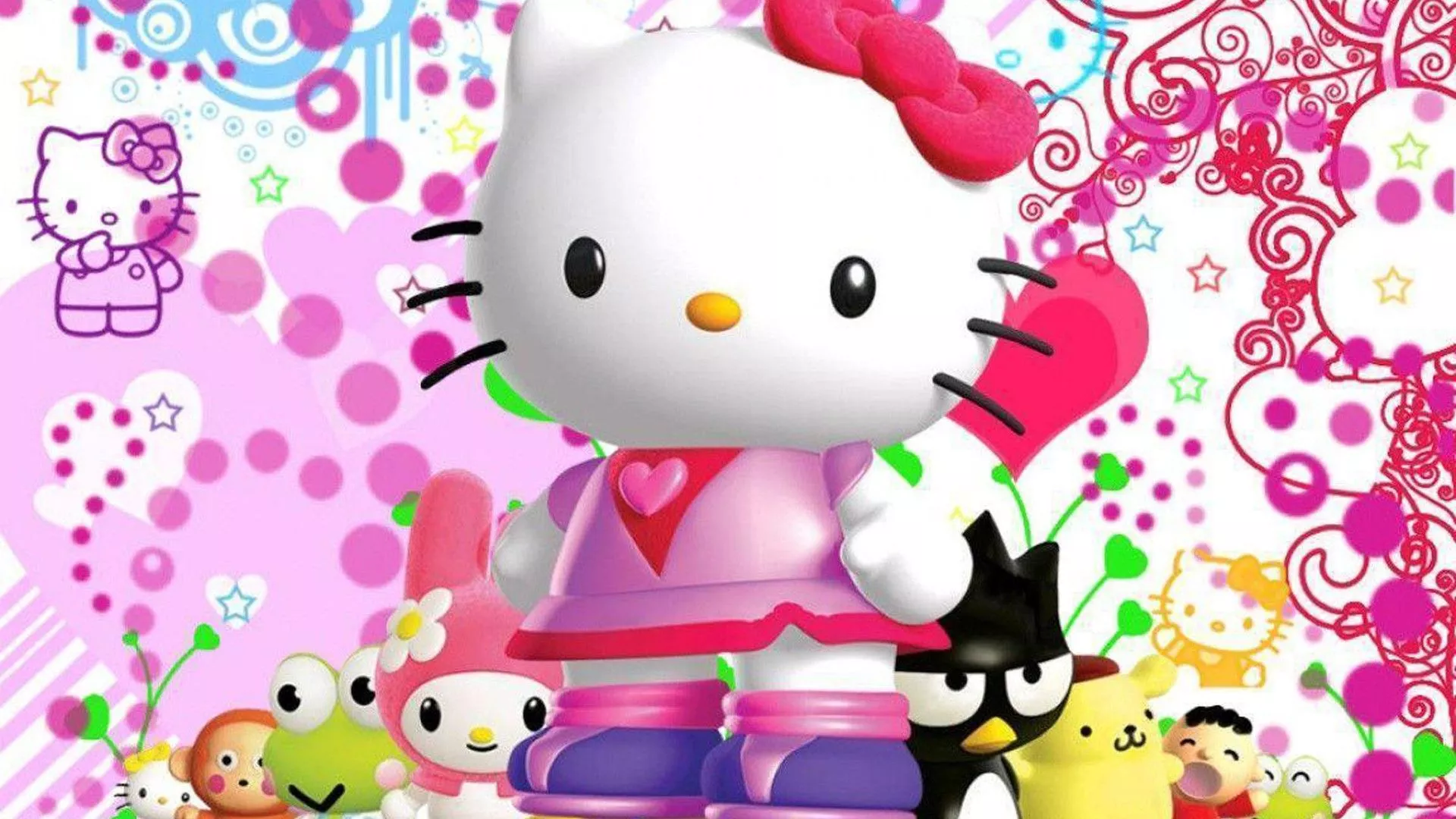Hello Kitty With Pink Head Bow HD Hello