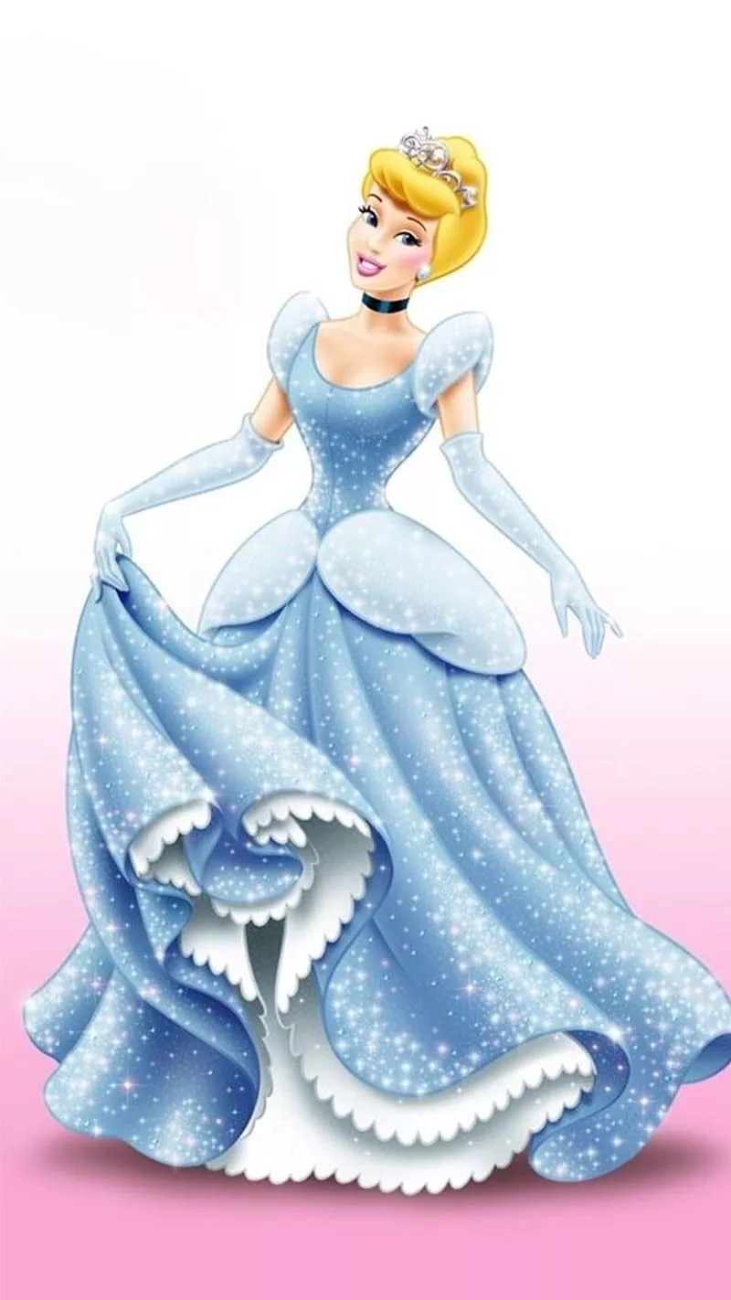Cinderella, disney, princess, HD phone