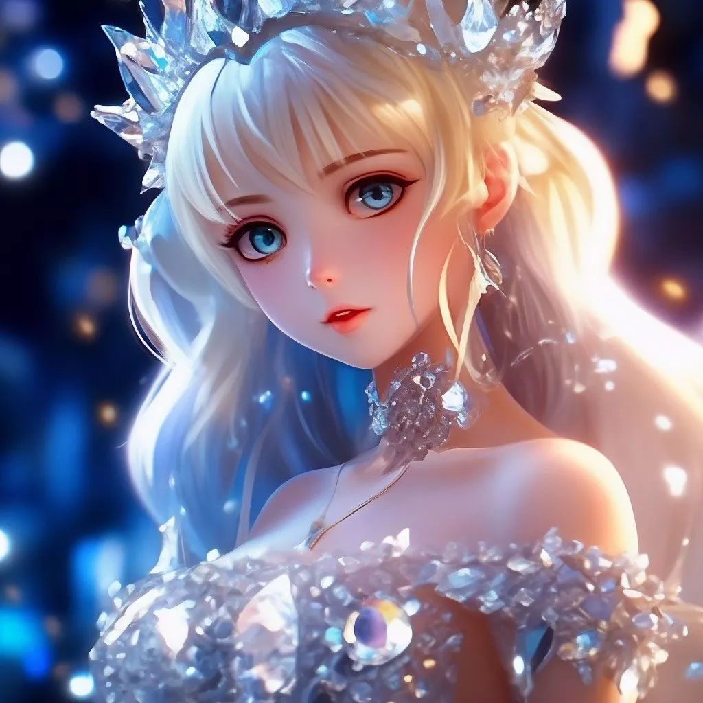 Crystal princess, anime girl