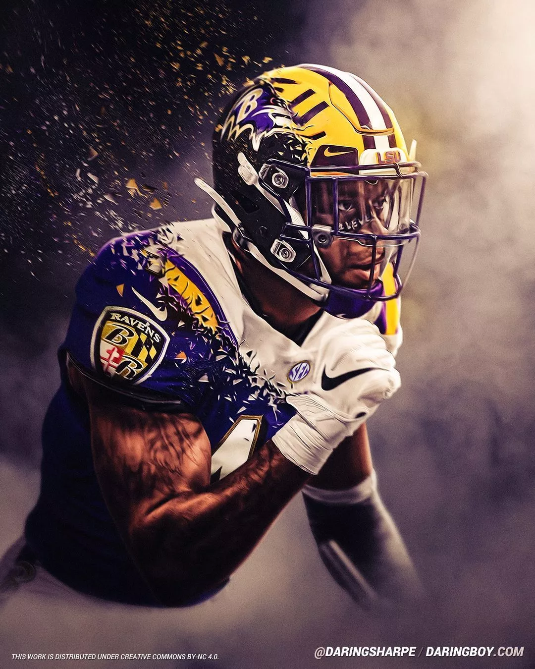 Baltimore Ravens Lsu Tigers Poster