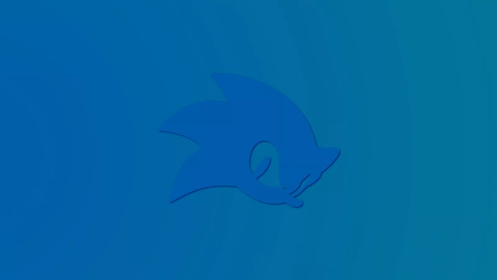 Blue Sonic. Wallpaper