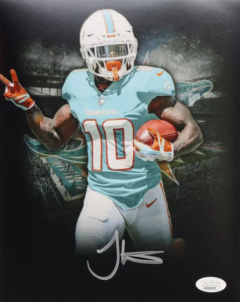 Tyreek Hill Signed Dolphins 8x10 Photo