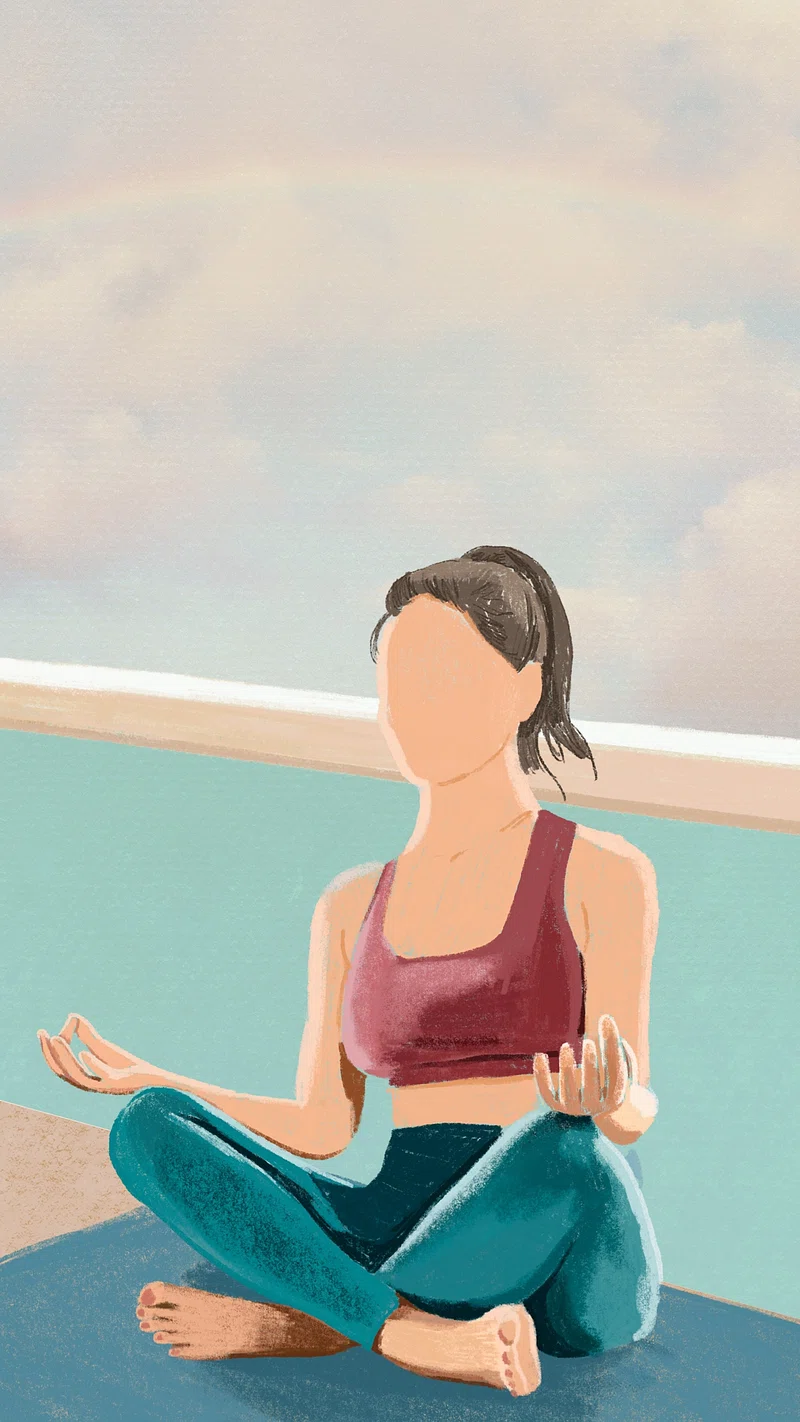 Aesthetic Background Yoga Image. Free