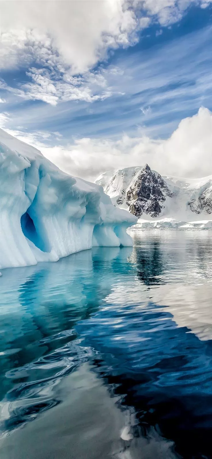 Antarctica iceberg ocean 8k Nature