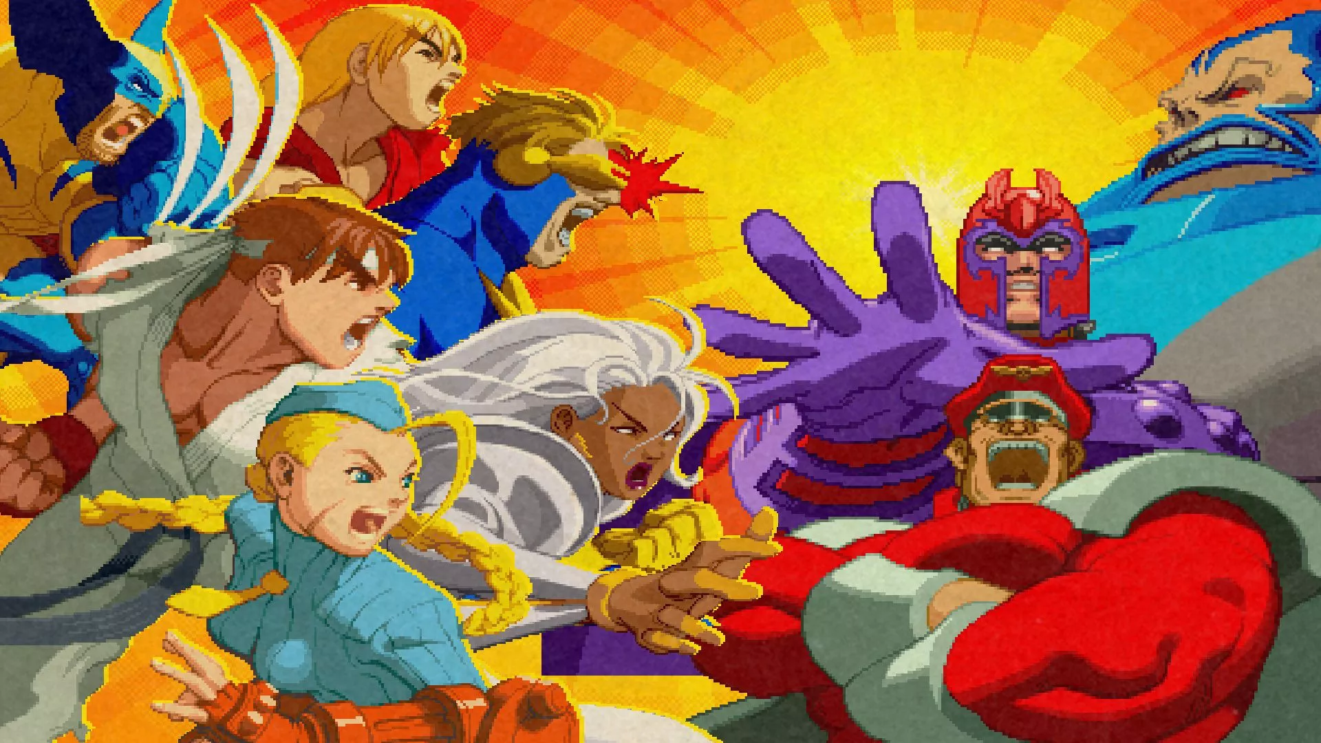 X Men Vs Street Fighter. Jogo Véio