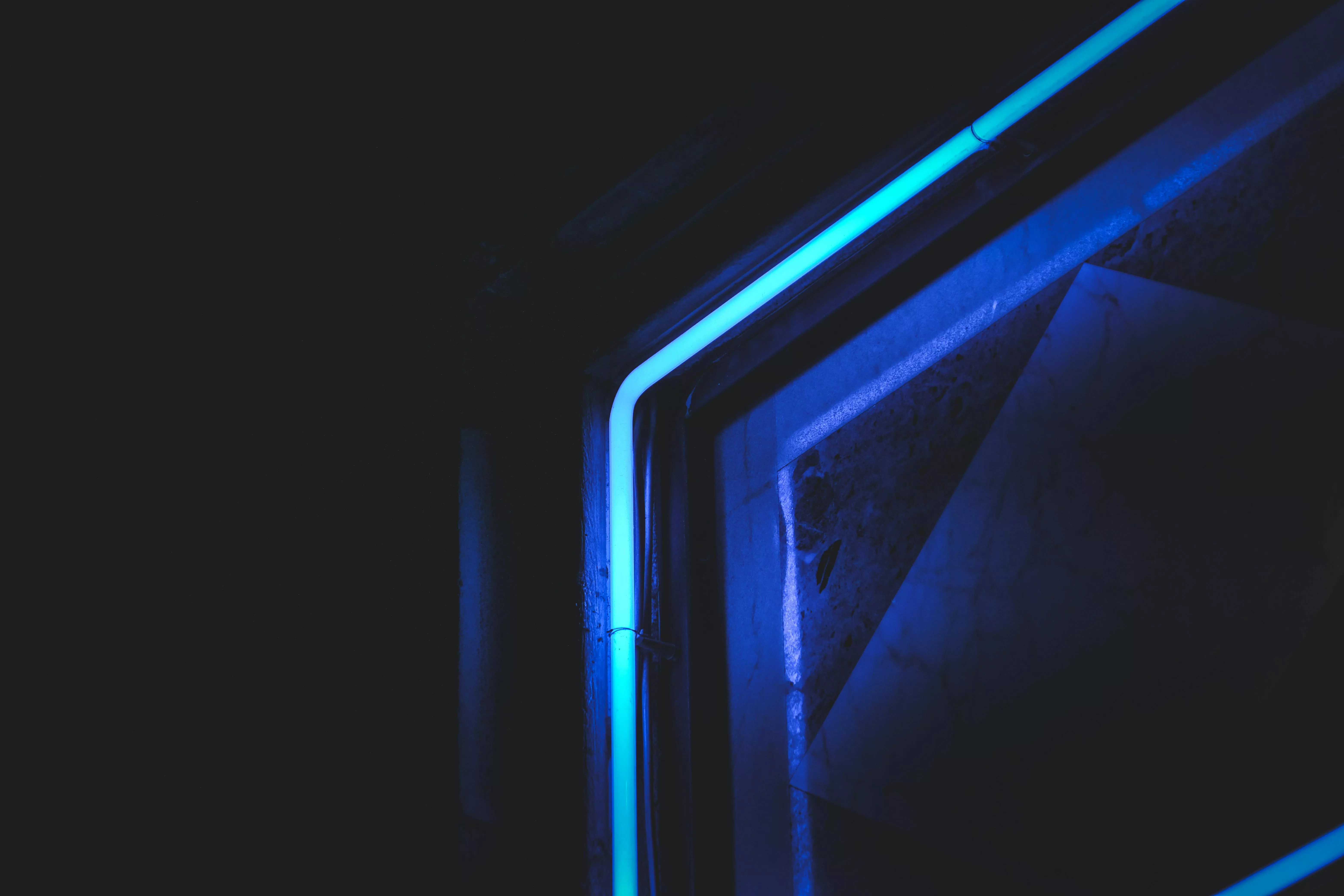 Blue Light Neon in Dark · Free