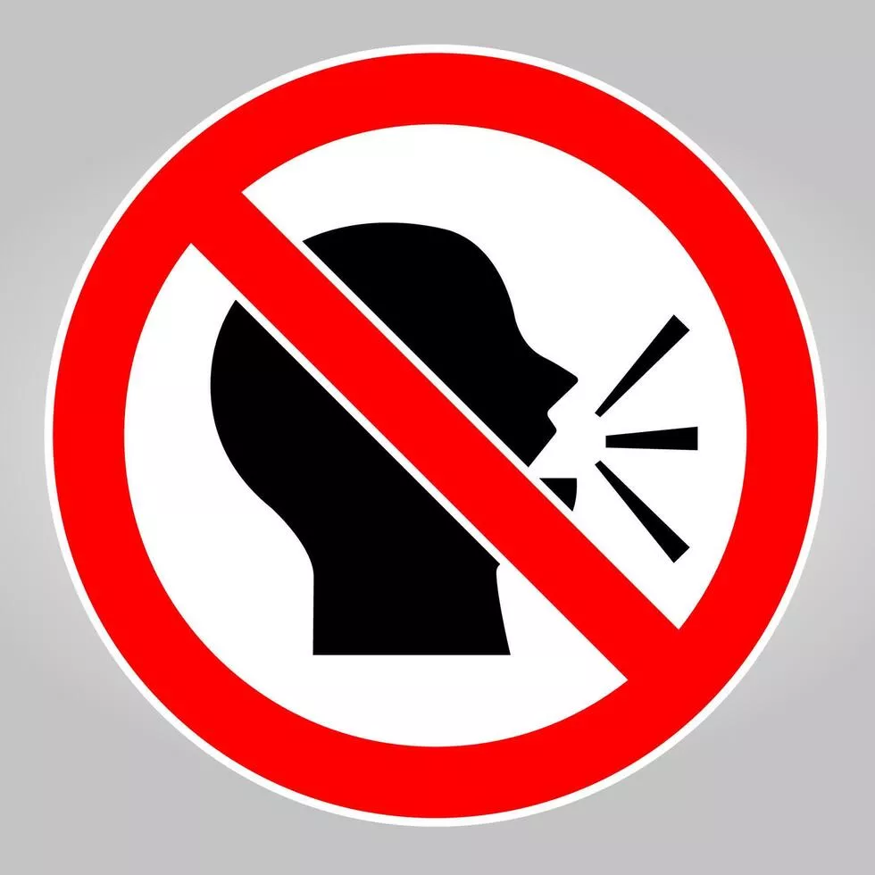 Keep Silence Vector Art, Icon