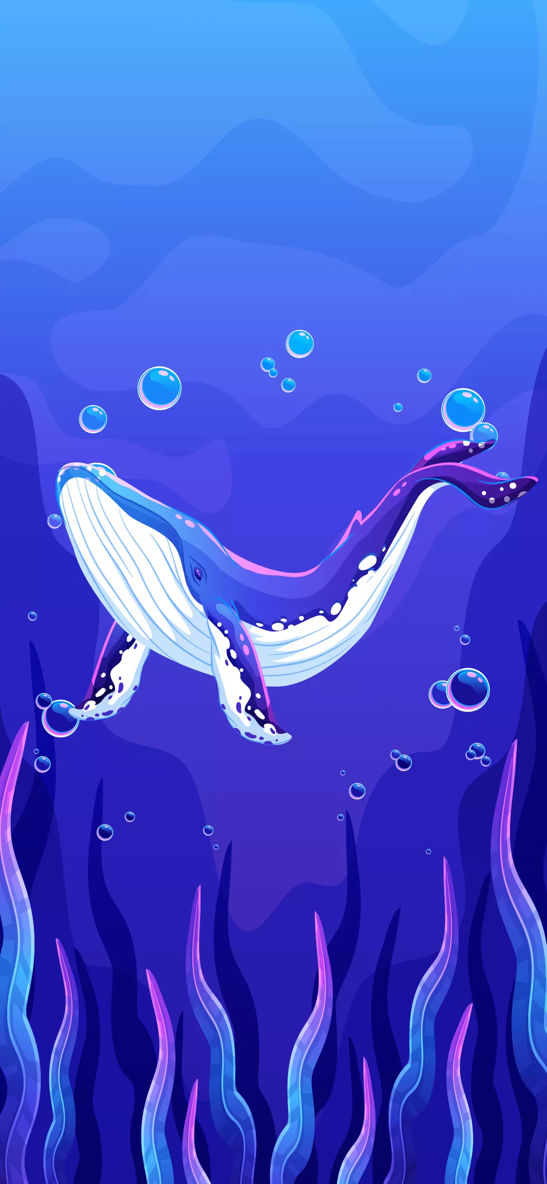 AESTHETIC BLUE HD 4K WALLPAPER IPHONE