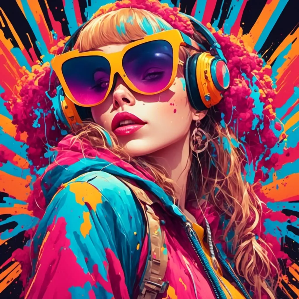 Rave Girl by Atey Ghailan Girl