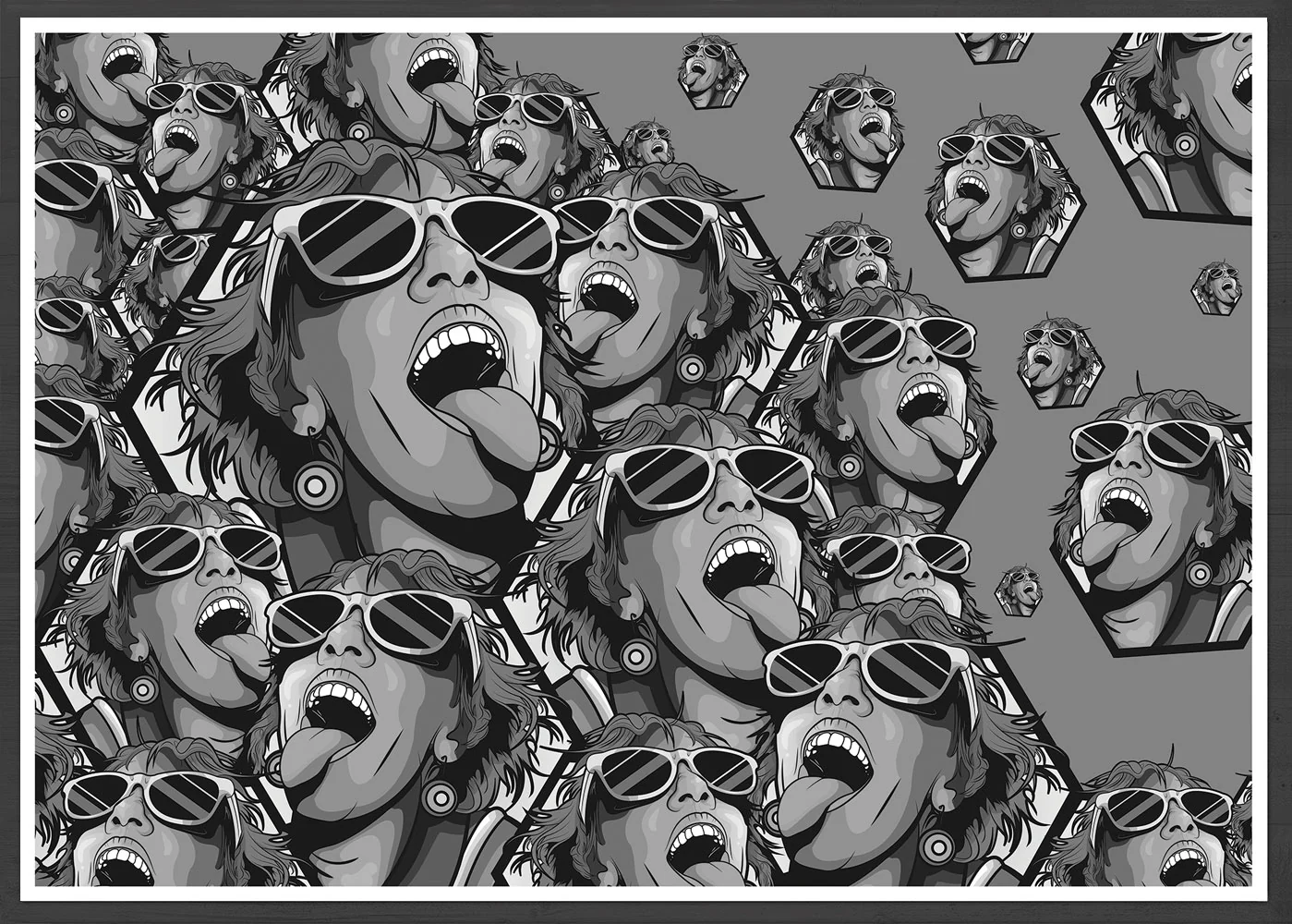 Rave Girl Monochrome