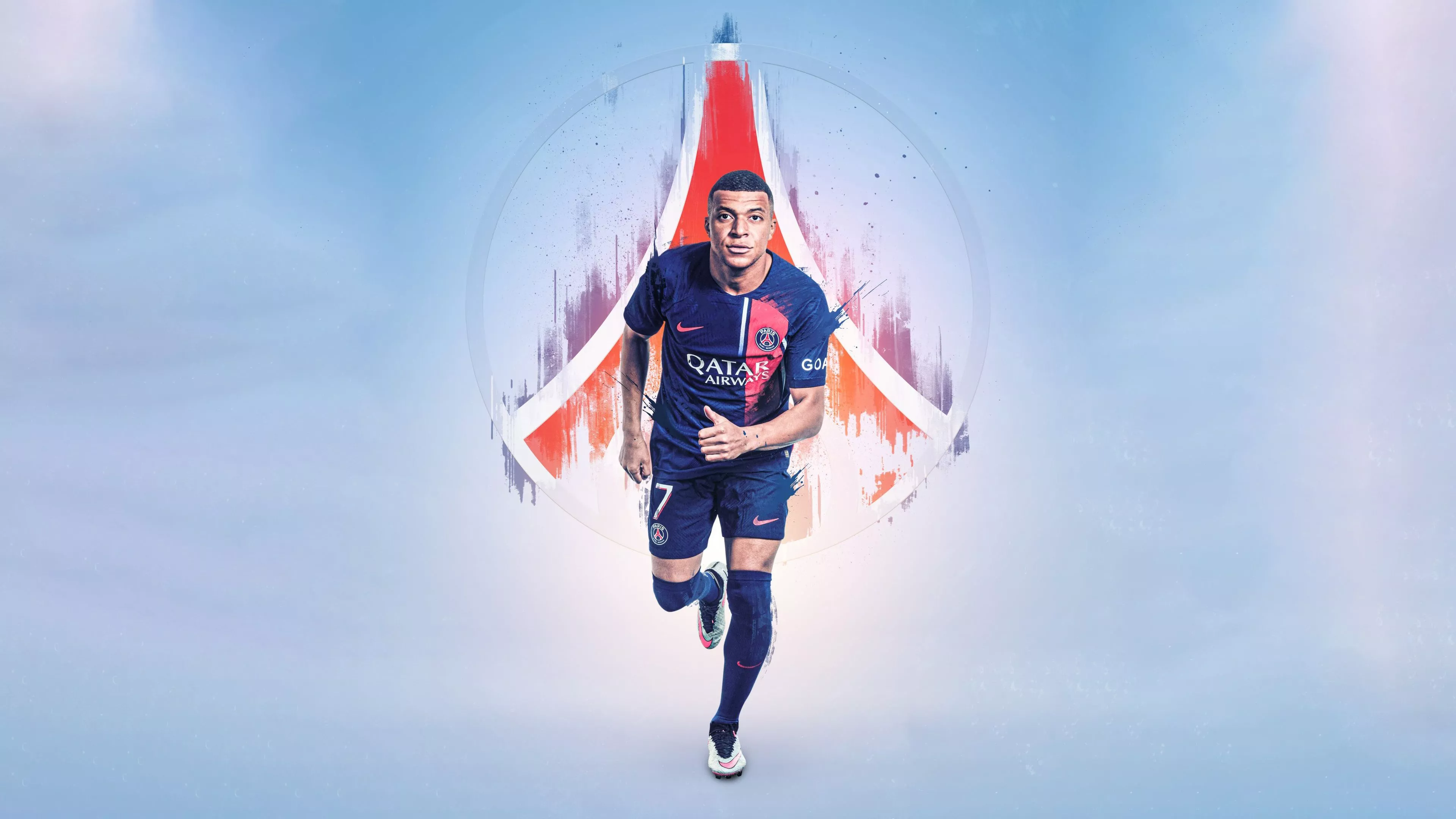 Kylian Mbappé Wallpaper 4K, Paris Saint