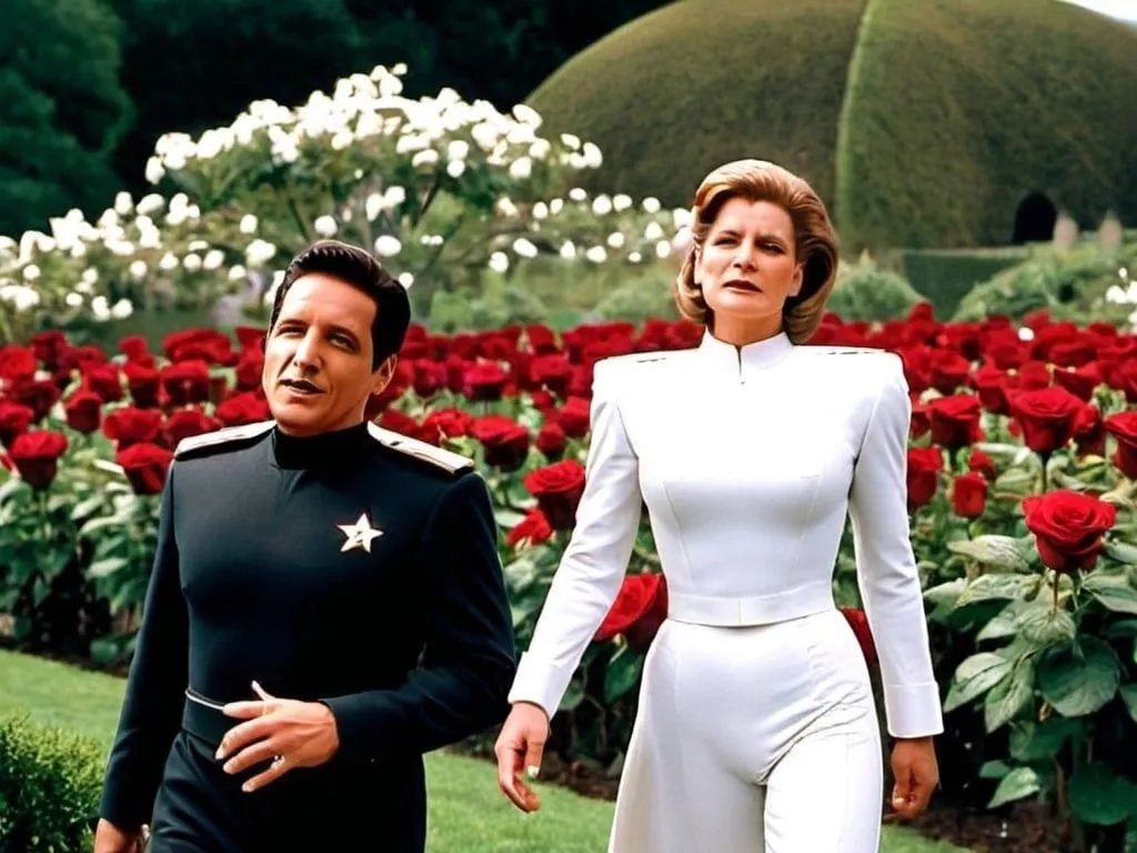 Captain Kathryn Janeway adorned