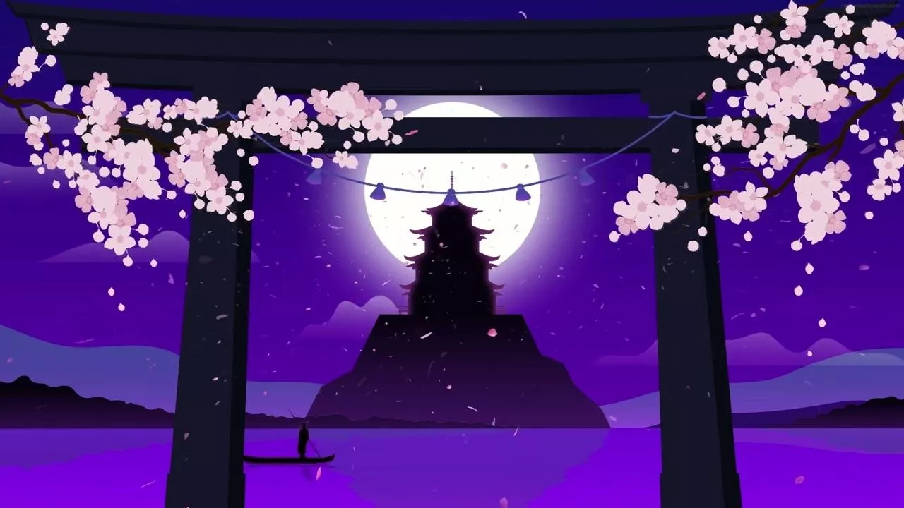Pagoda Sakura. live wallpaper